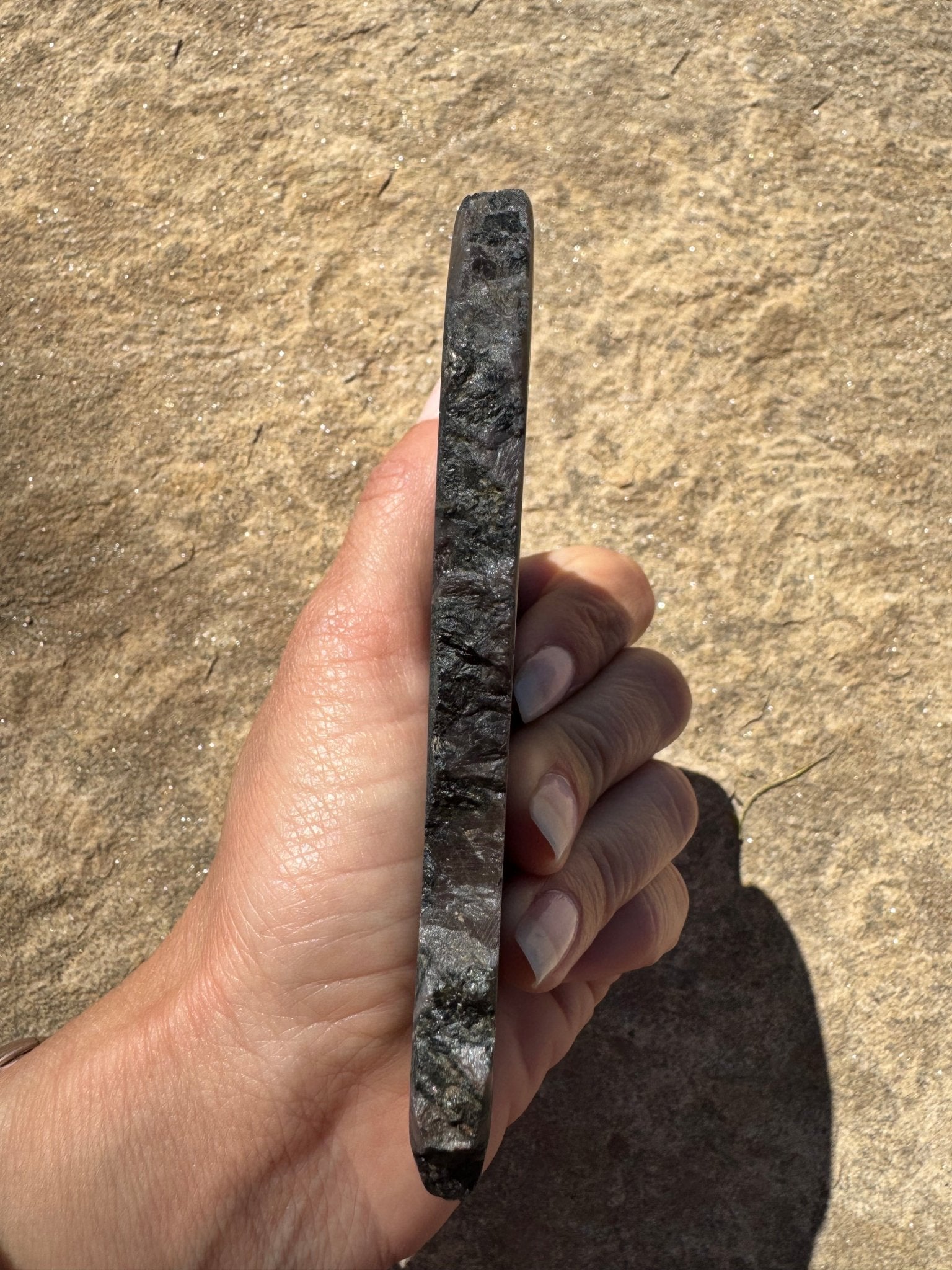 Indigo Gabbro Slab 164g - Purple Door Alchemy