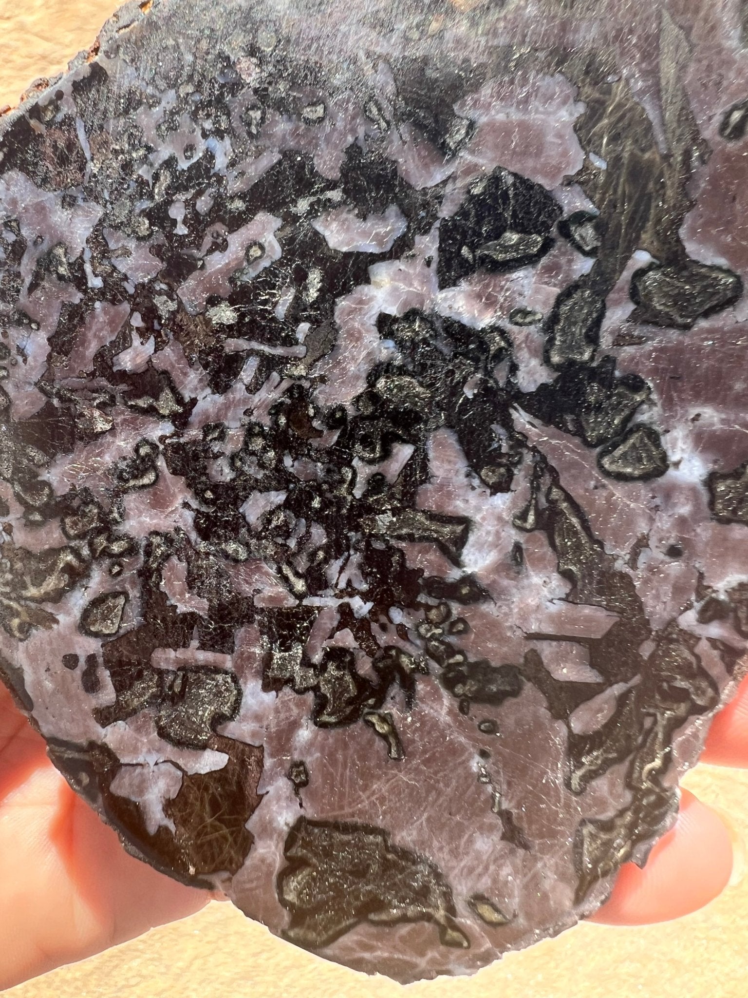Indigo Gabbro Slab 167g - Purple Door Alchemy