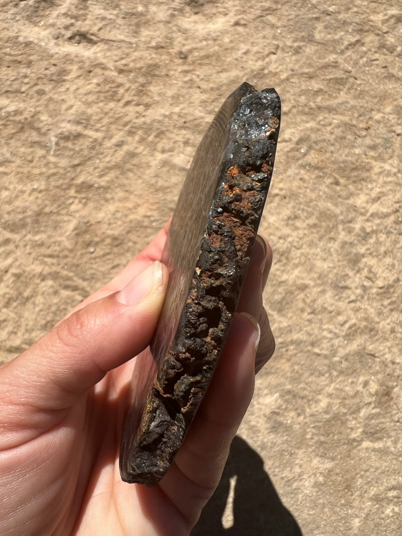 Indigo Gabbro Slab 167g - Purple Door Alchemy