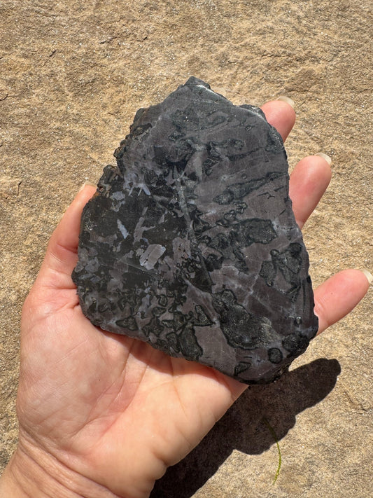 Indigo Gabbro Slab 174g - Purple Door Alchemy