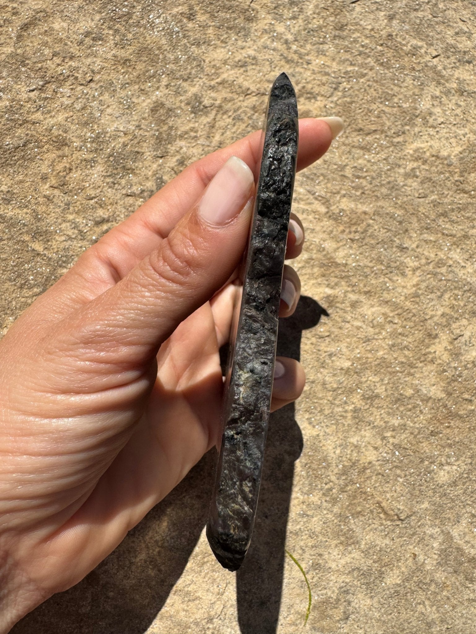 Indigo Gabbro Slab 174g - Purple Door Alchemy