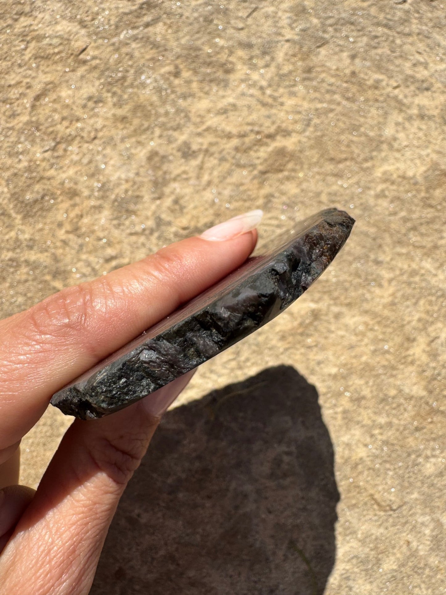 Indigo Gabbro Slab 174g - Purple Door Alchemy