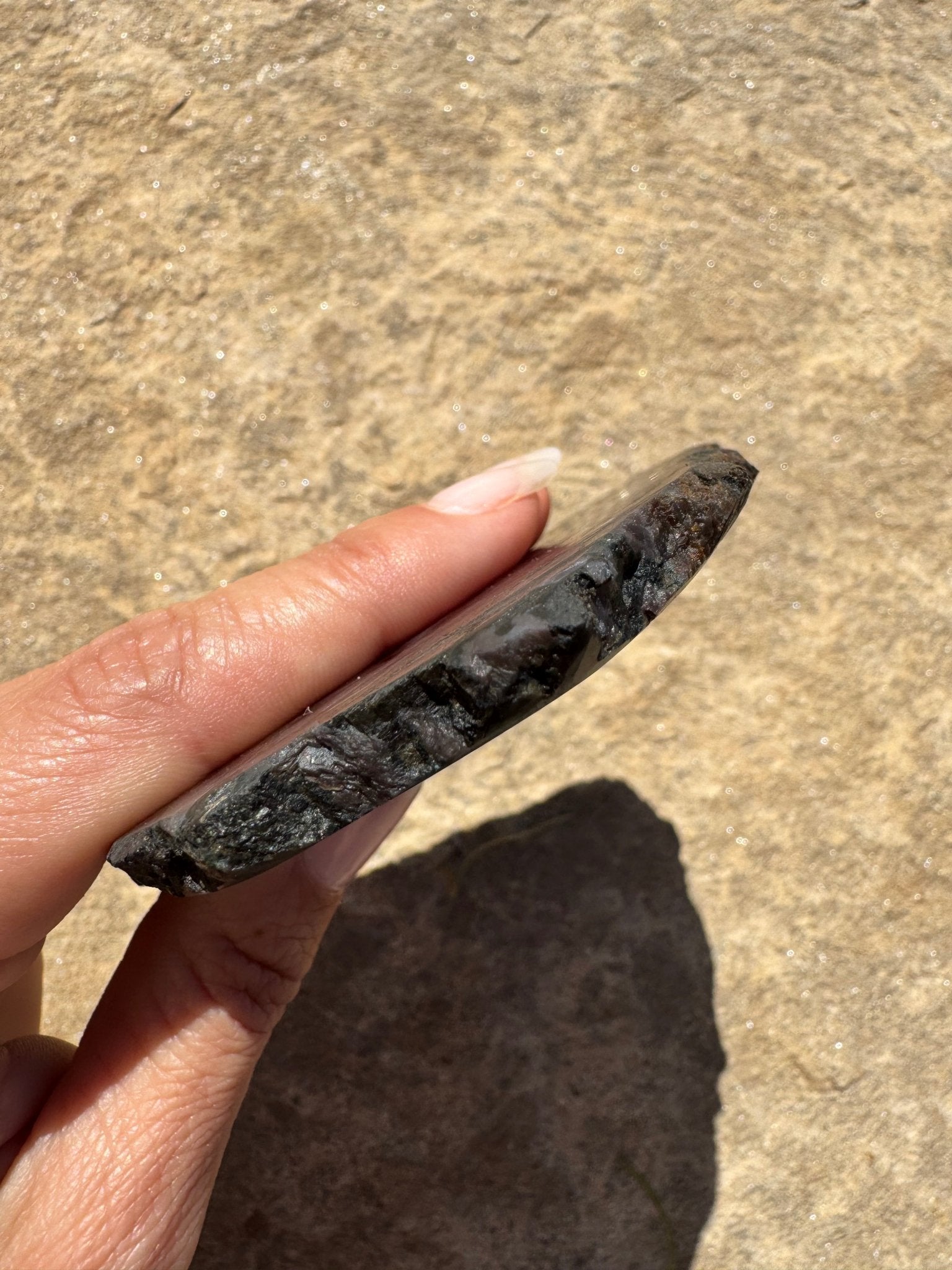 Indigo Gabbro Slab 174g - Purple Door Alchemy