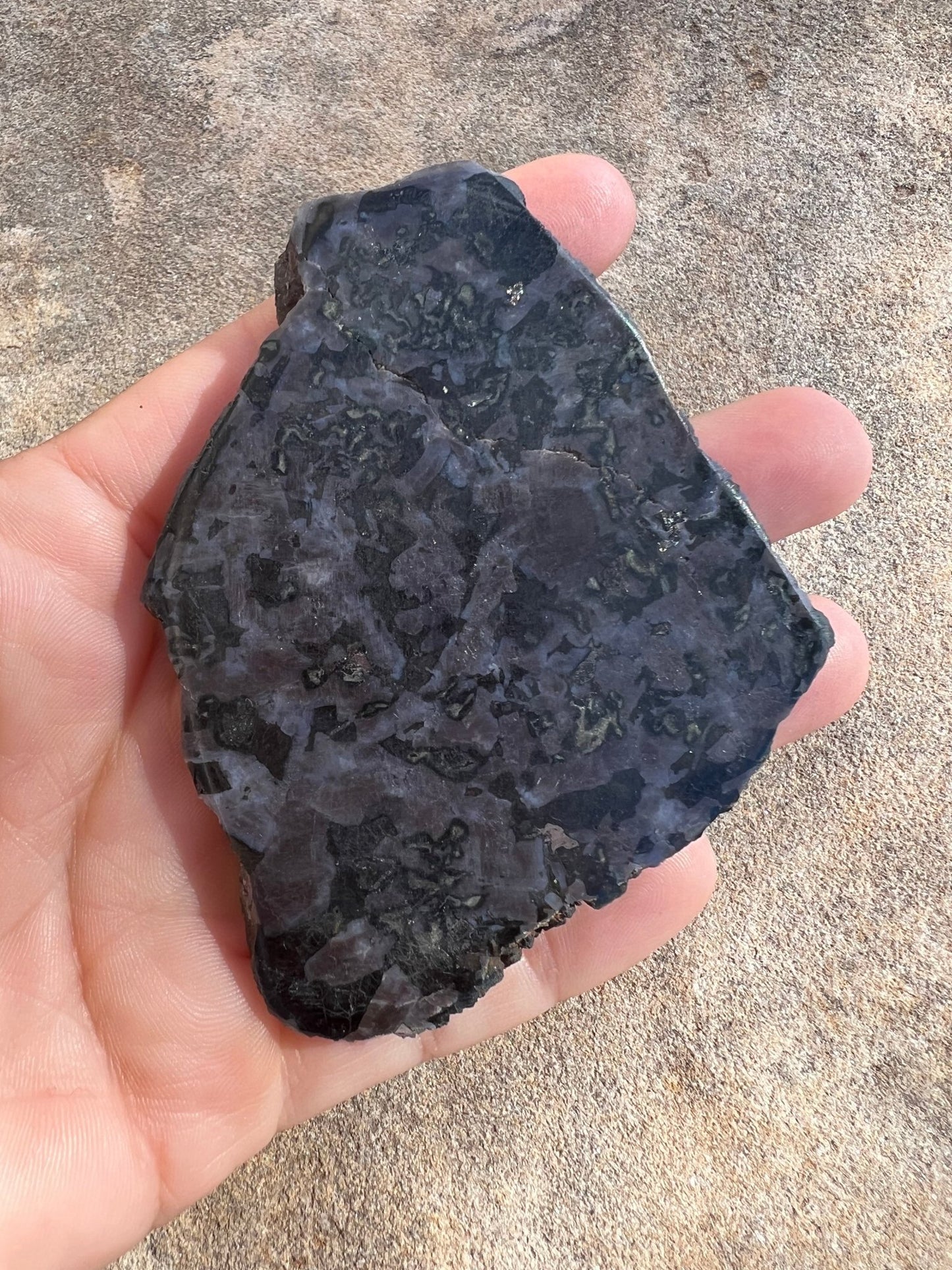 Indigo Gabbro Slab 86g - Purple Door Alchemy