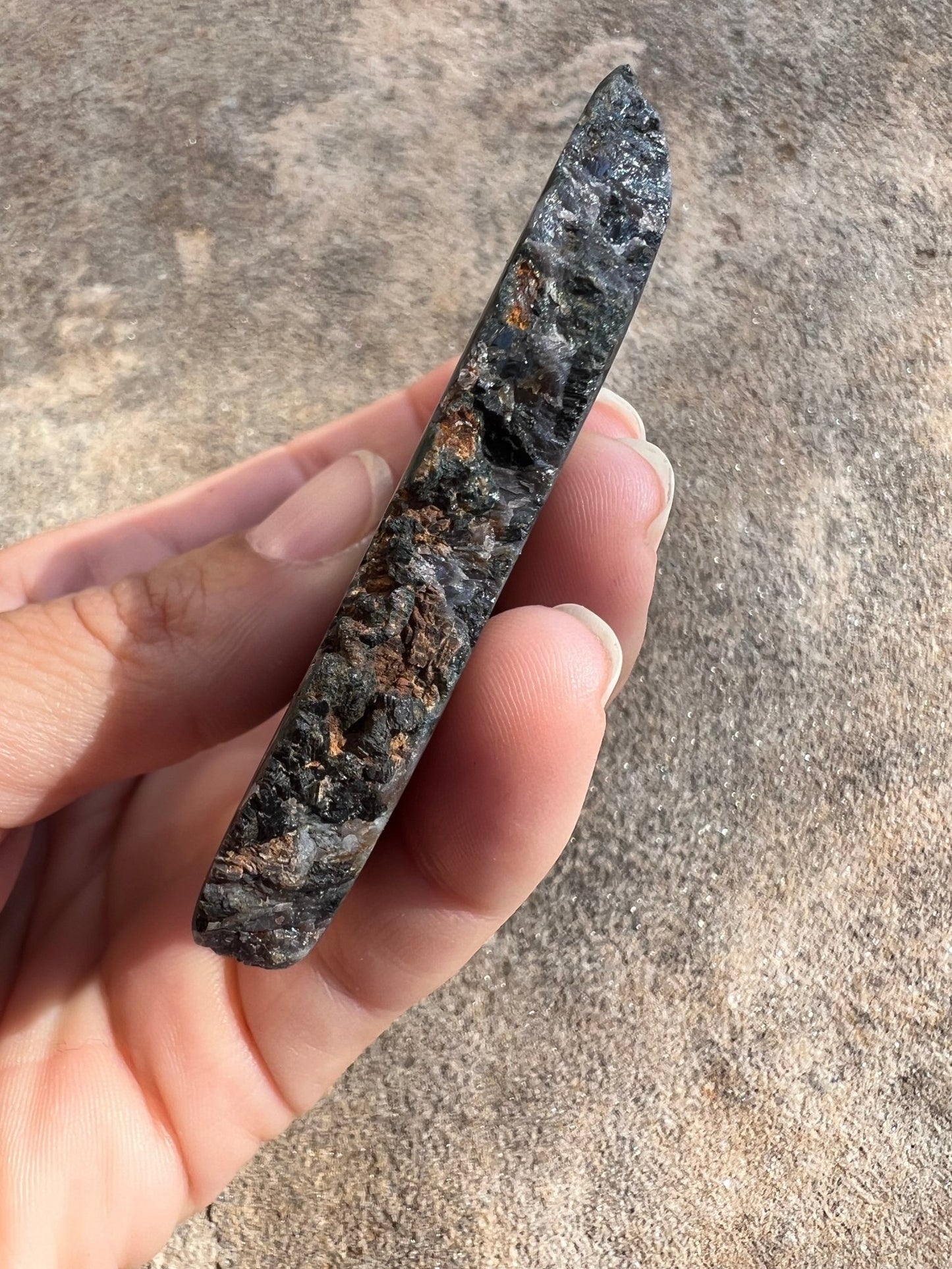 Indigo Gabbro Slab 86g - Purple Door Alchemy