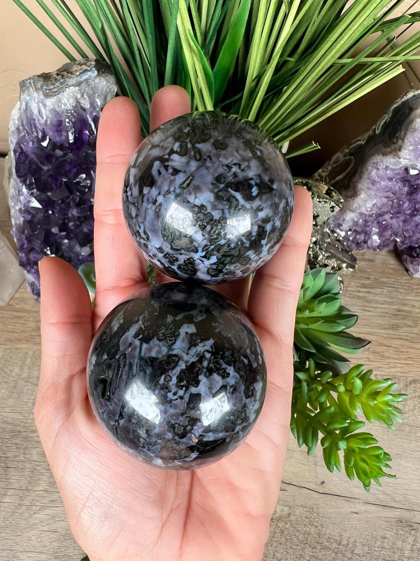 Indigo Gabbro Sphere - Purple Door Alchemy