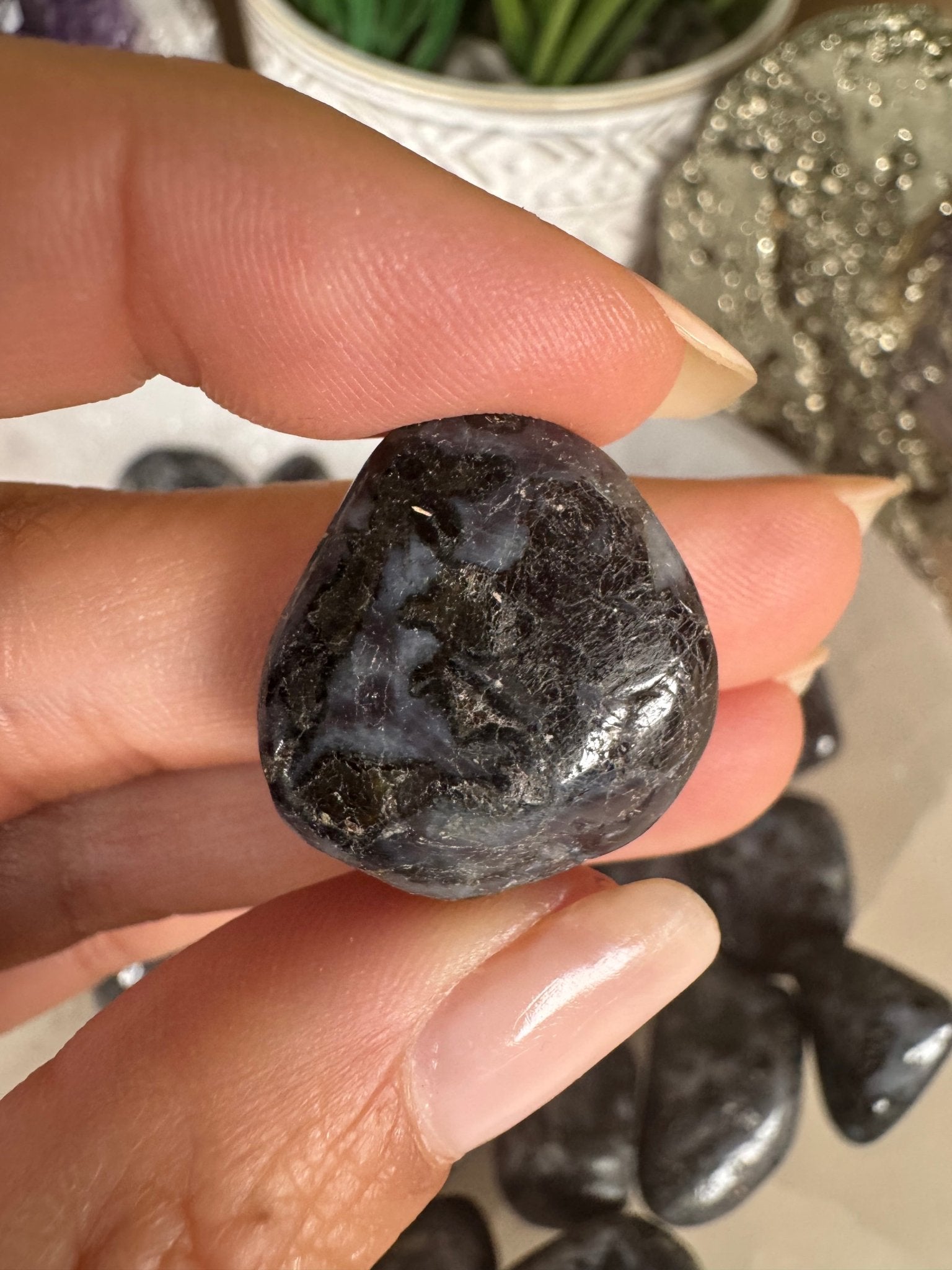 Indigo Gabbro Tumble - Purple Door Alchemy
