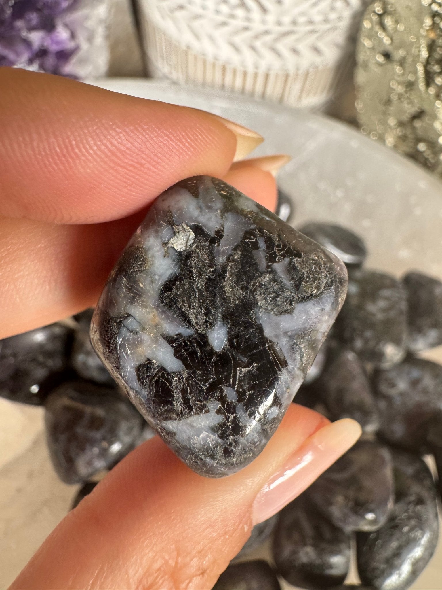 Indigo Gabbro Tumble - Purple Door Alchemy