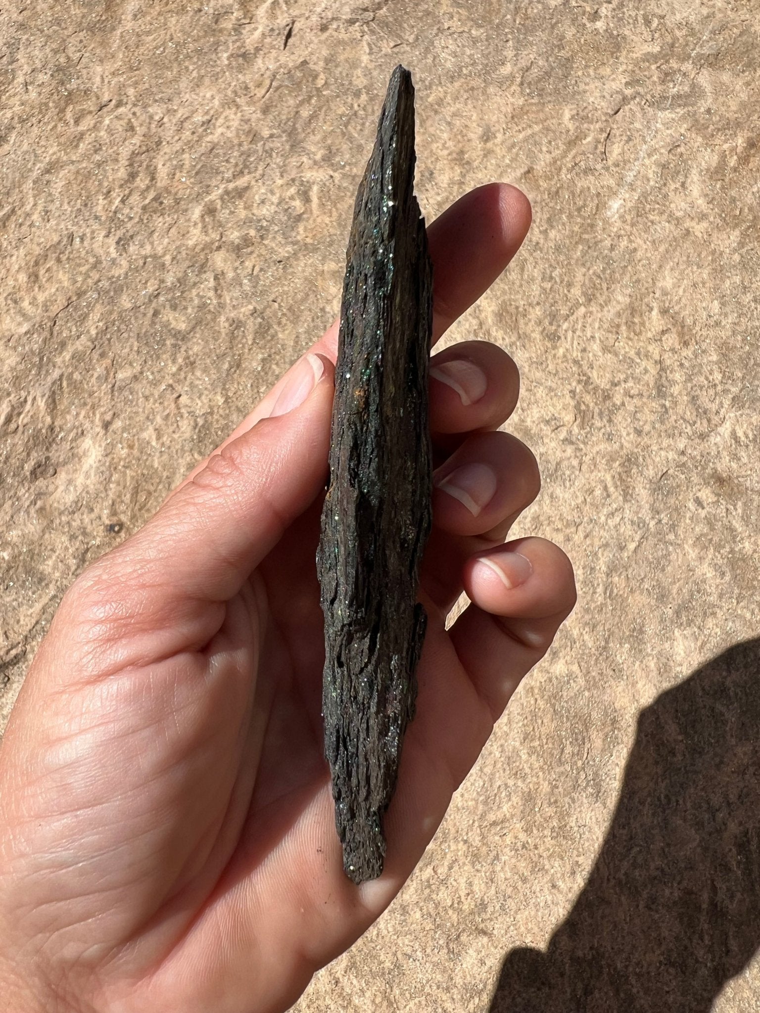 Iridescent Rainbow Hematite Specimen 136g - Purple Door Alchemy