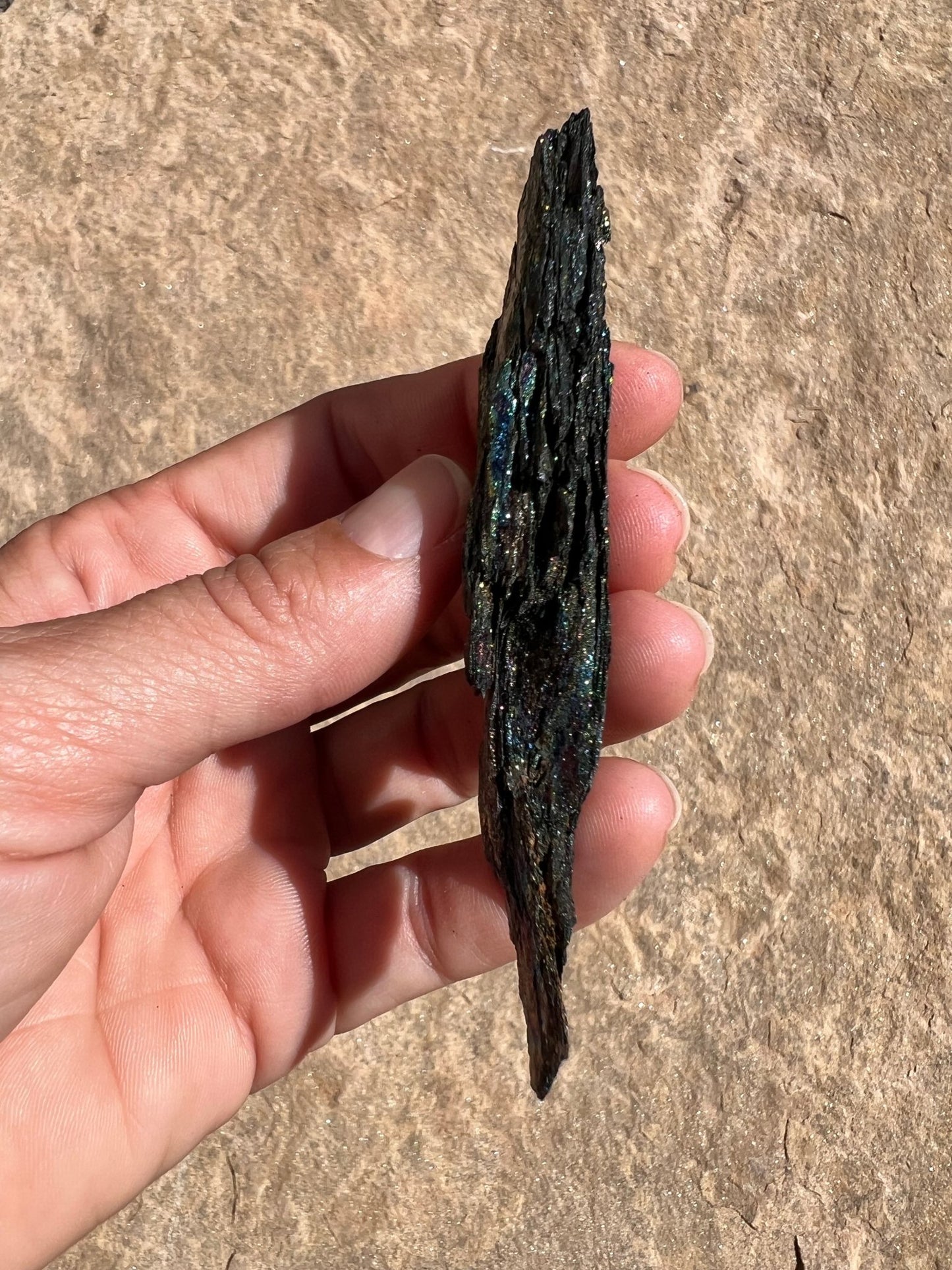 Iridescent Rainbow Hematite Specimen 44g - Purple Door Alchemy