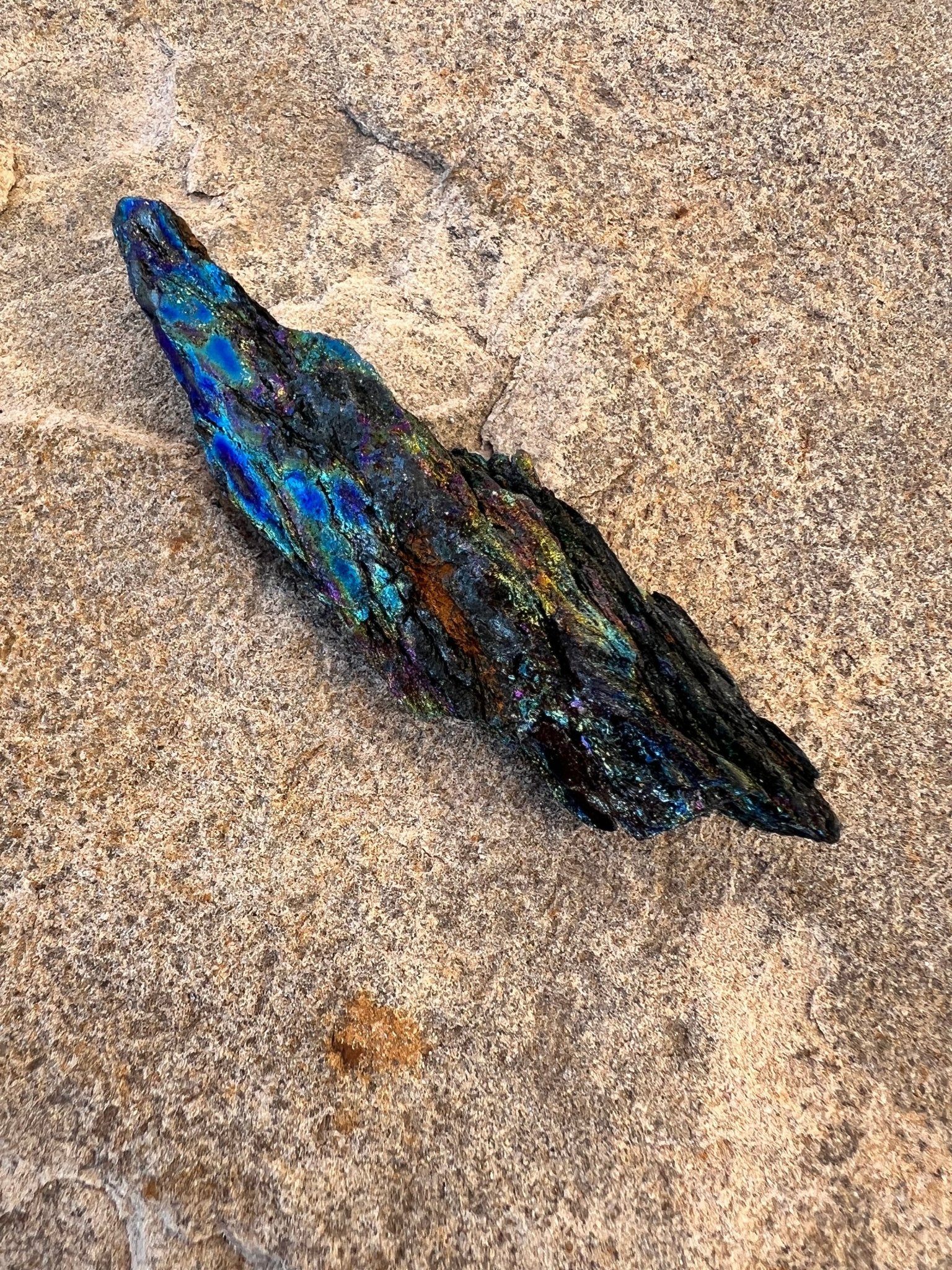 Iridescent Rainbow Hematite Specimen 44g - Purple Door Alchemy
