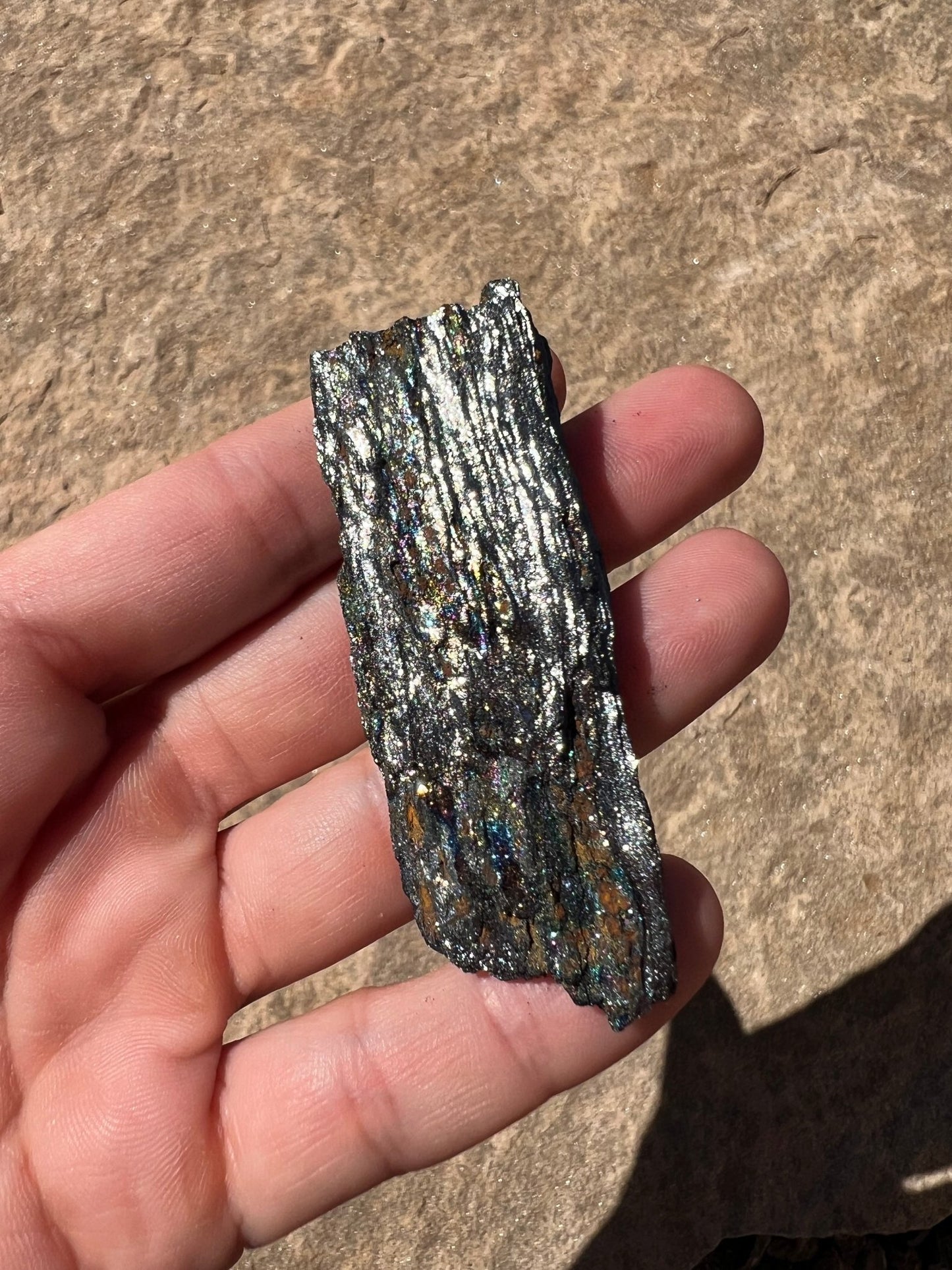 Iridescent Rainbow Hematite Specimen 48g - Purple Door Alchemy