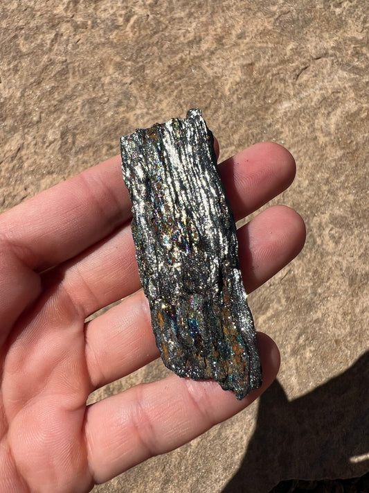 Iridescent Rainbow Hematite Specimen 48g - Purple Door Alchemy