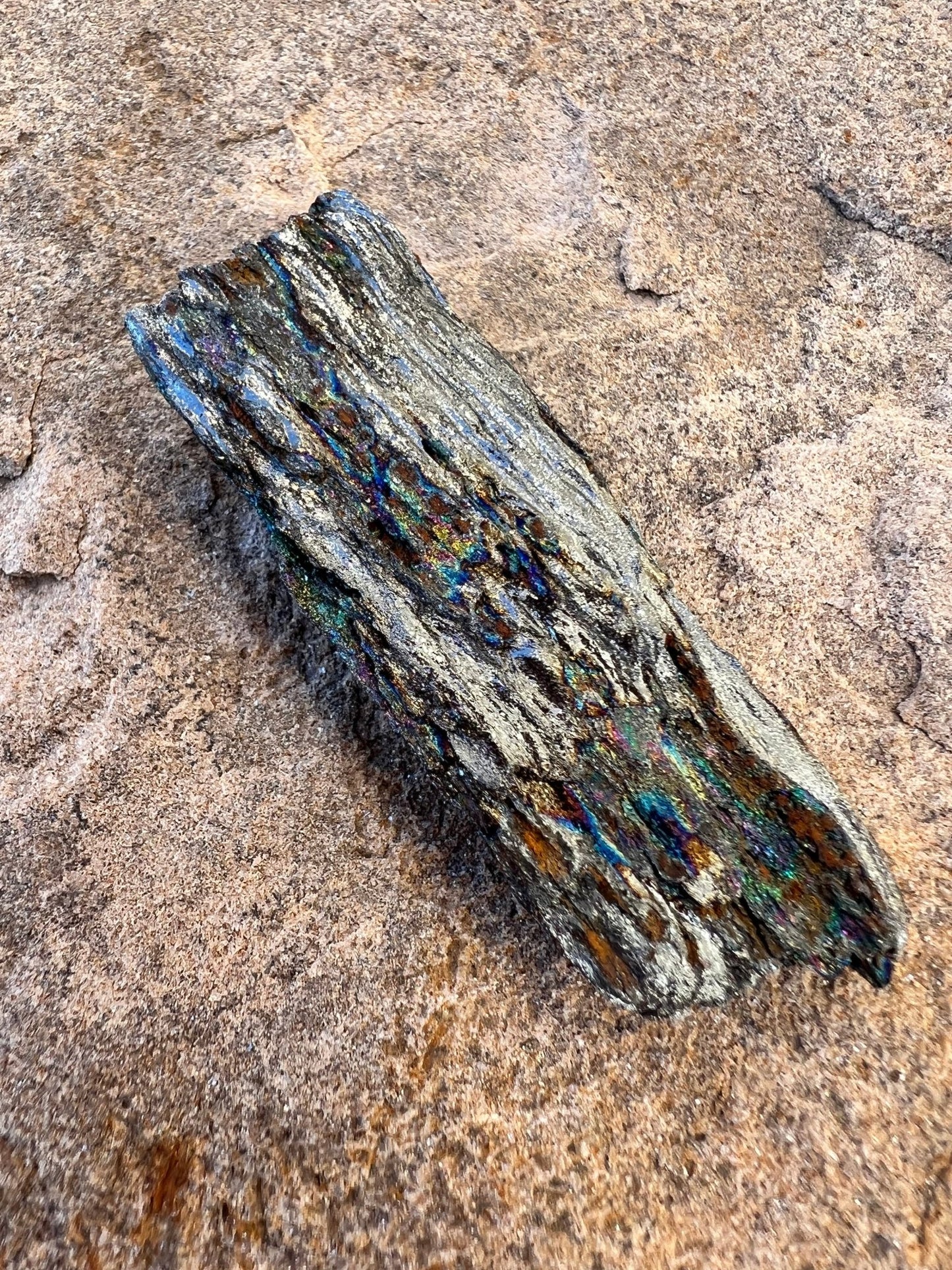 Iridescent Rainbow Hematite Specimen 48g - Purple Door Alchemy