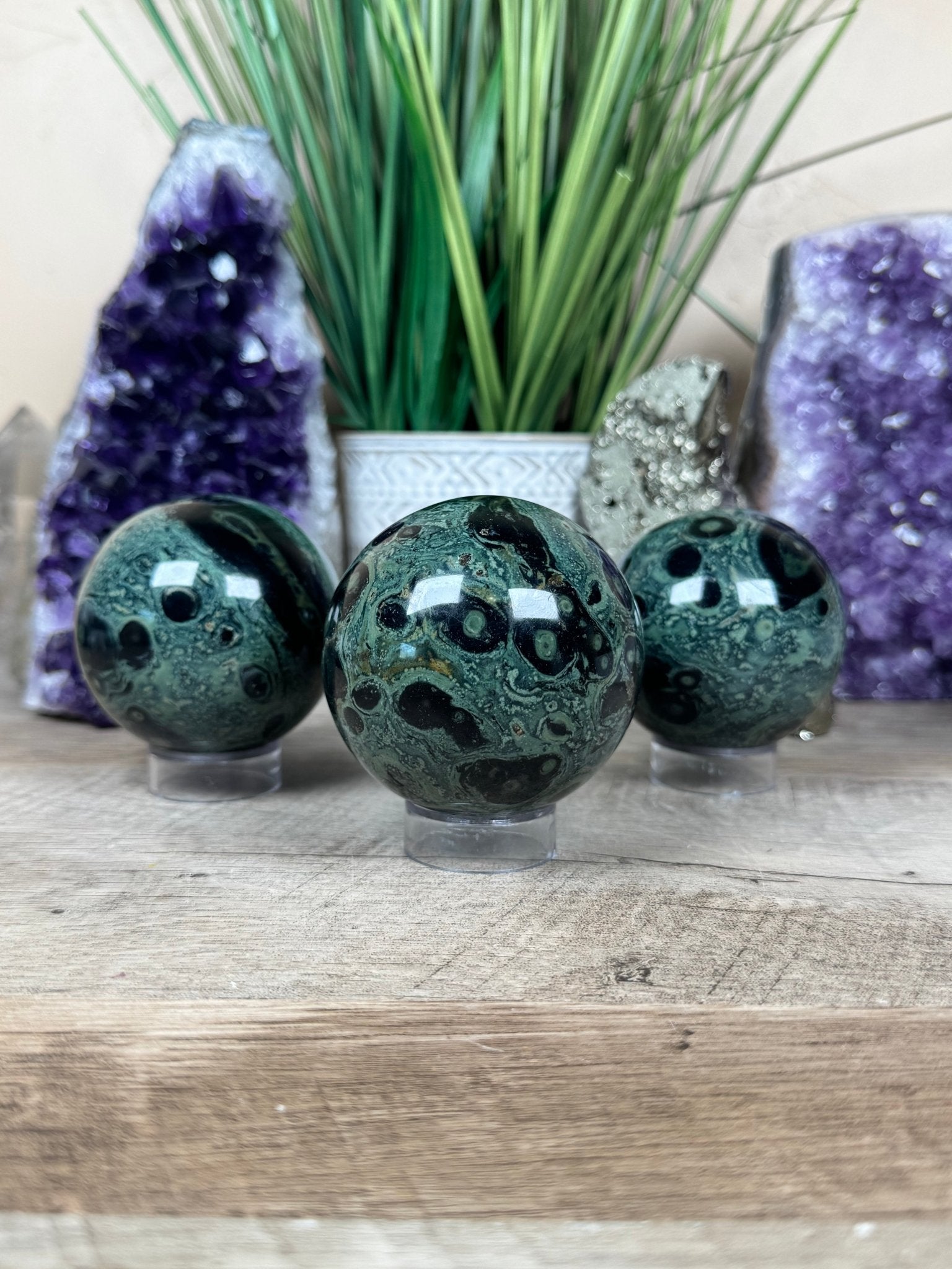 Kambaba Jasper Sphere - Purple Door Alchemy