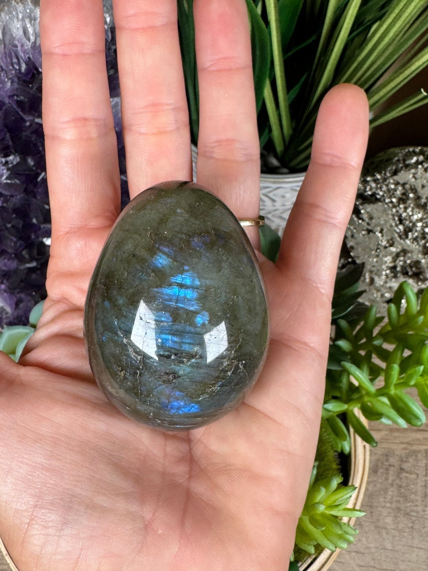 Labradorite Egg 2.2in - Purple Door Alchemy
