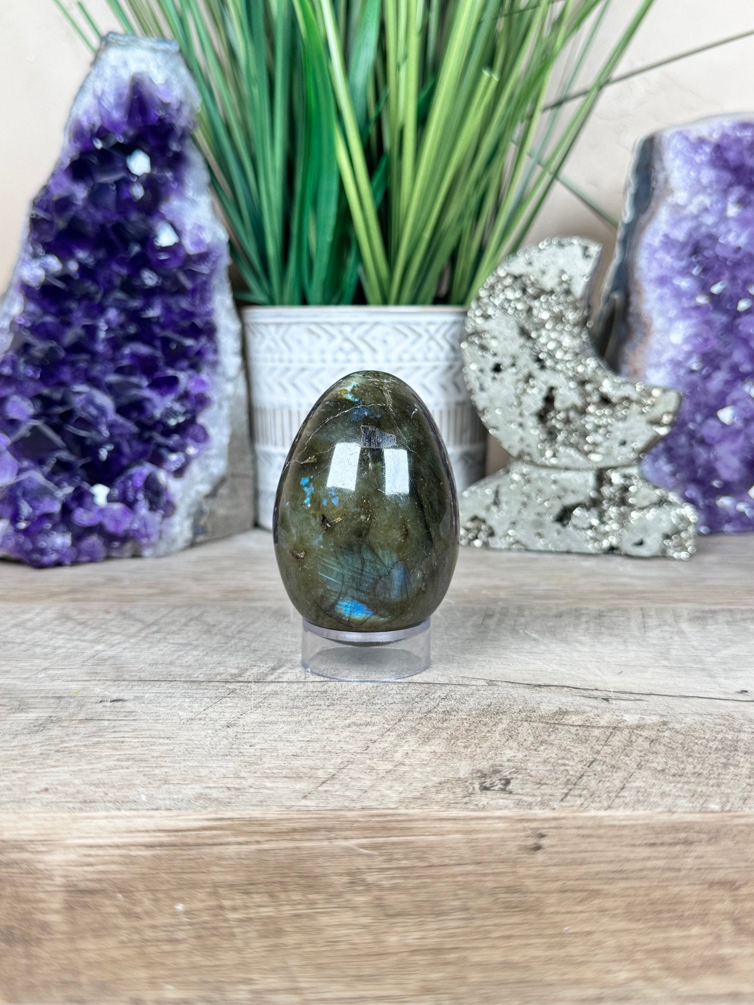 Labradorite Egg 2.6in - Purple Door Alchemy