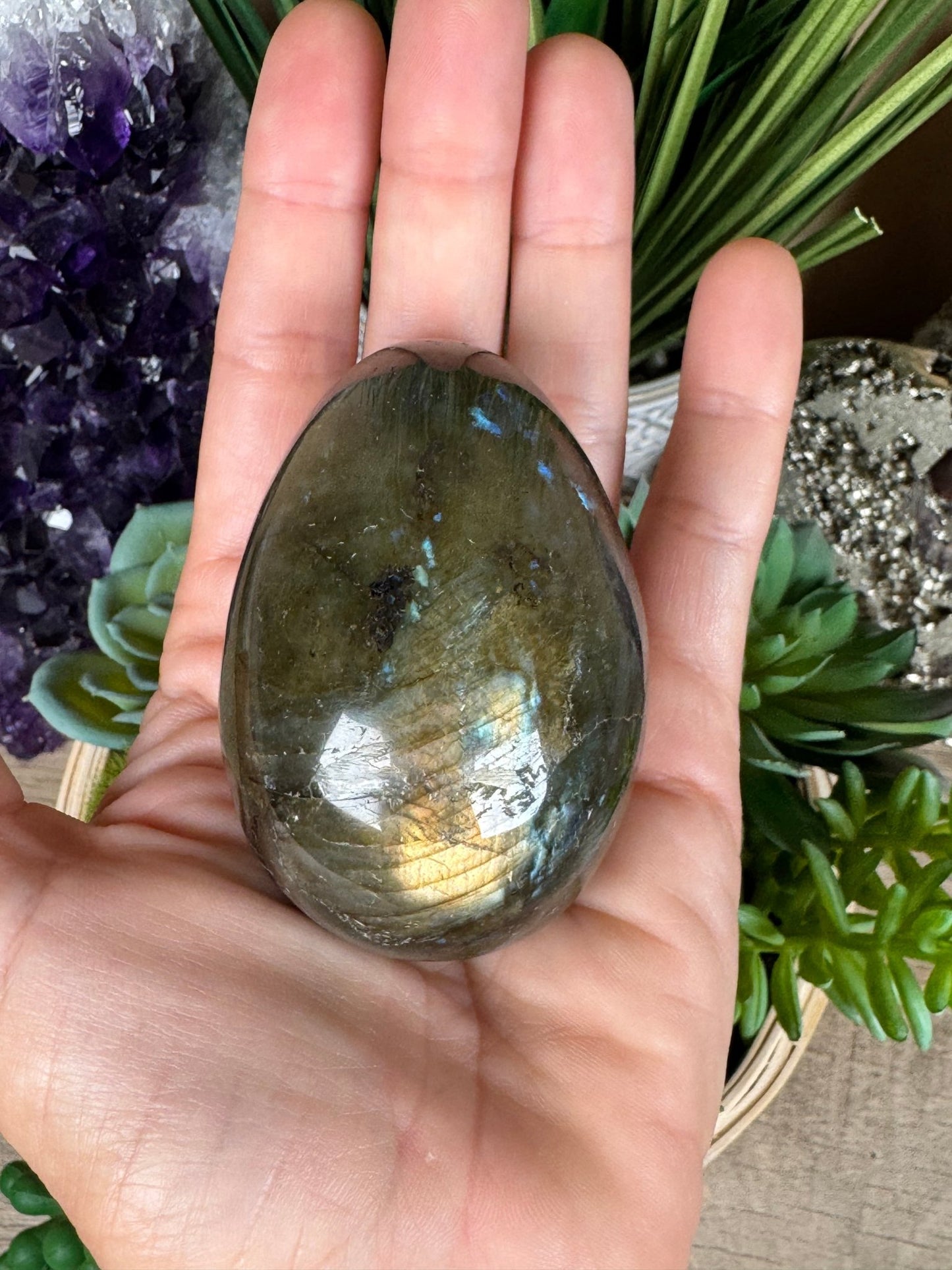Labradorite Egg 2.6in - Purple Door Alchemy