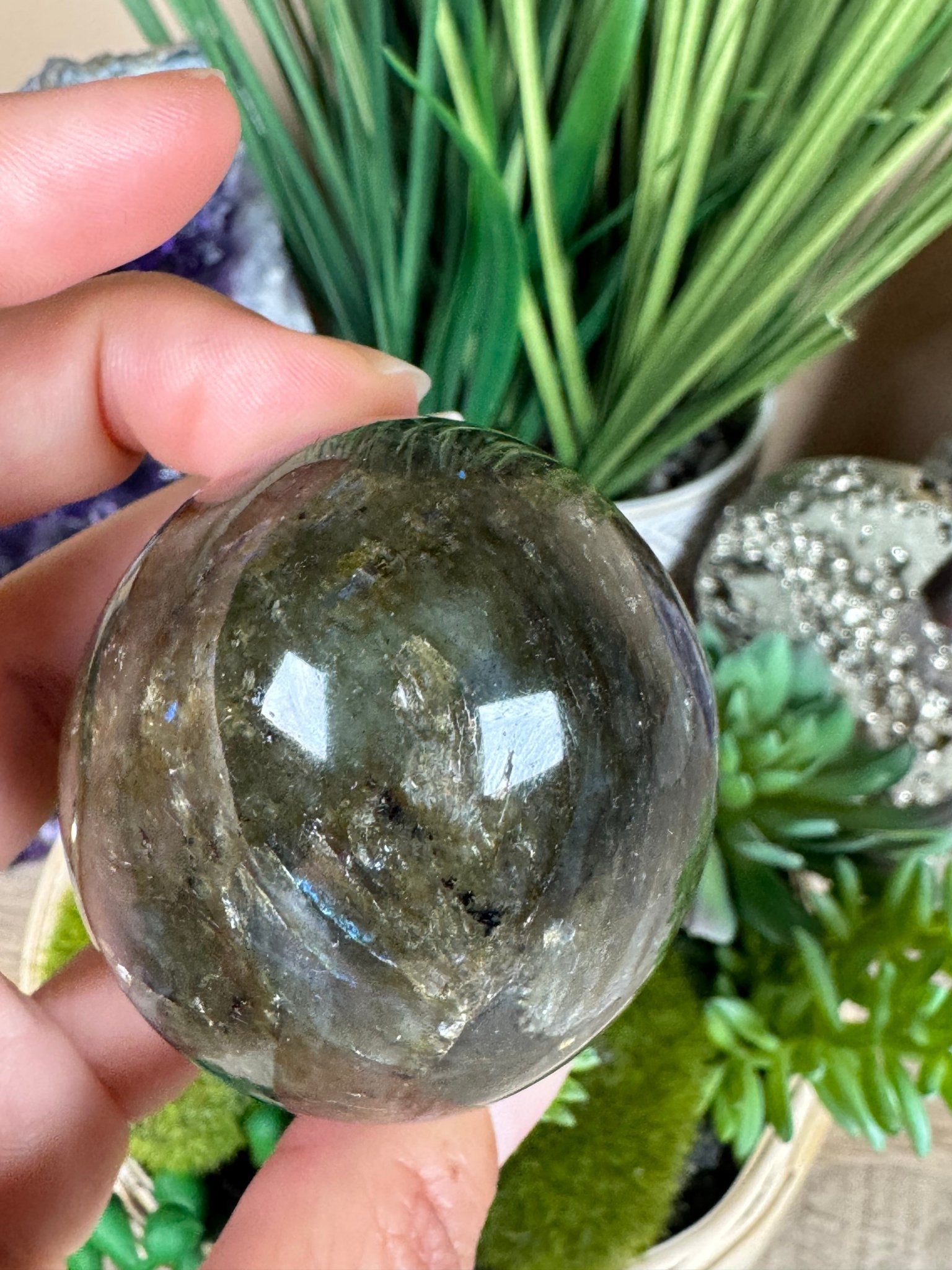 Labradorite Egg 2.6in - Purple Door Alchemy