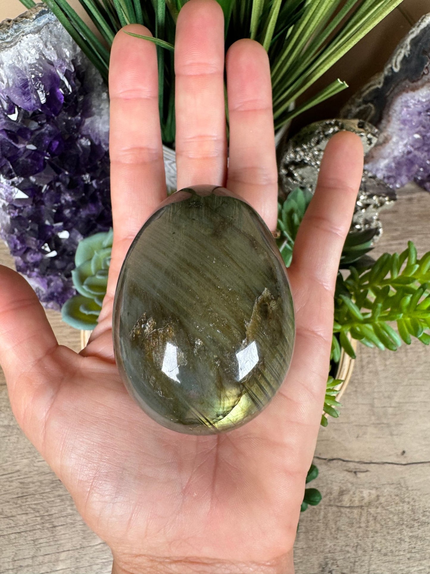 Labradorite Egg 2.6in - Purple Door Alchemy