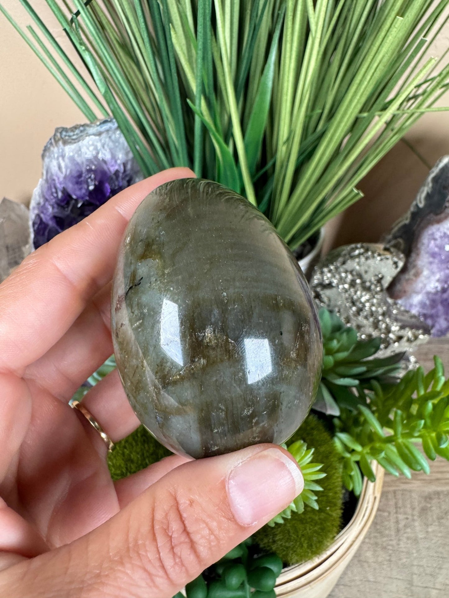 Labradorite Egg 2.6in - Purple Door Alchemy
