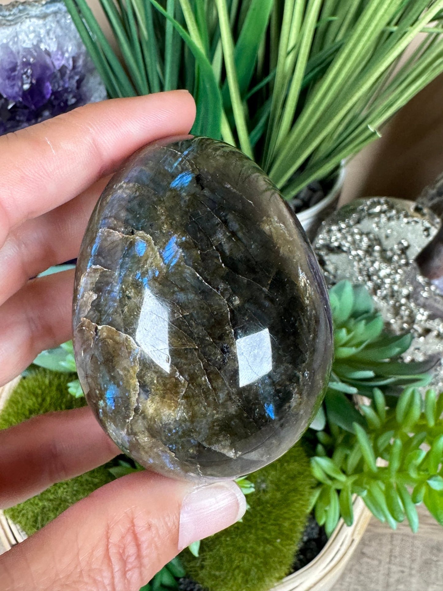 Labradorite Egg 2.6in - Purple Door Alchemy