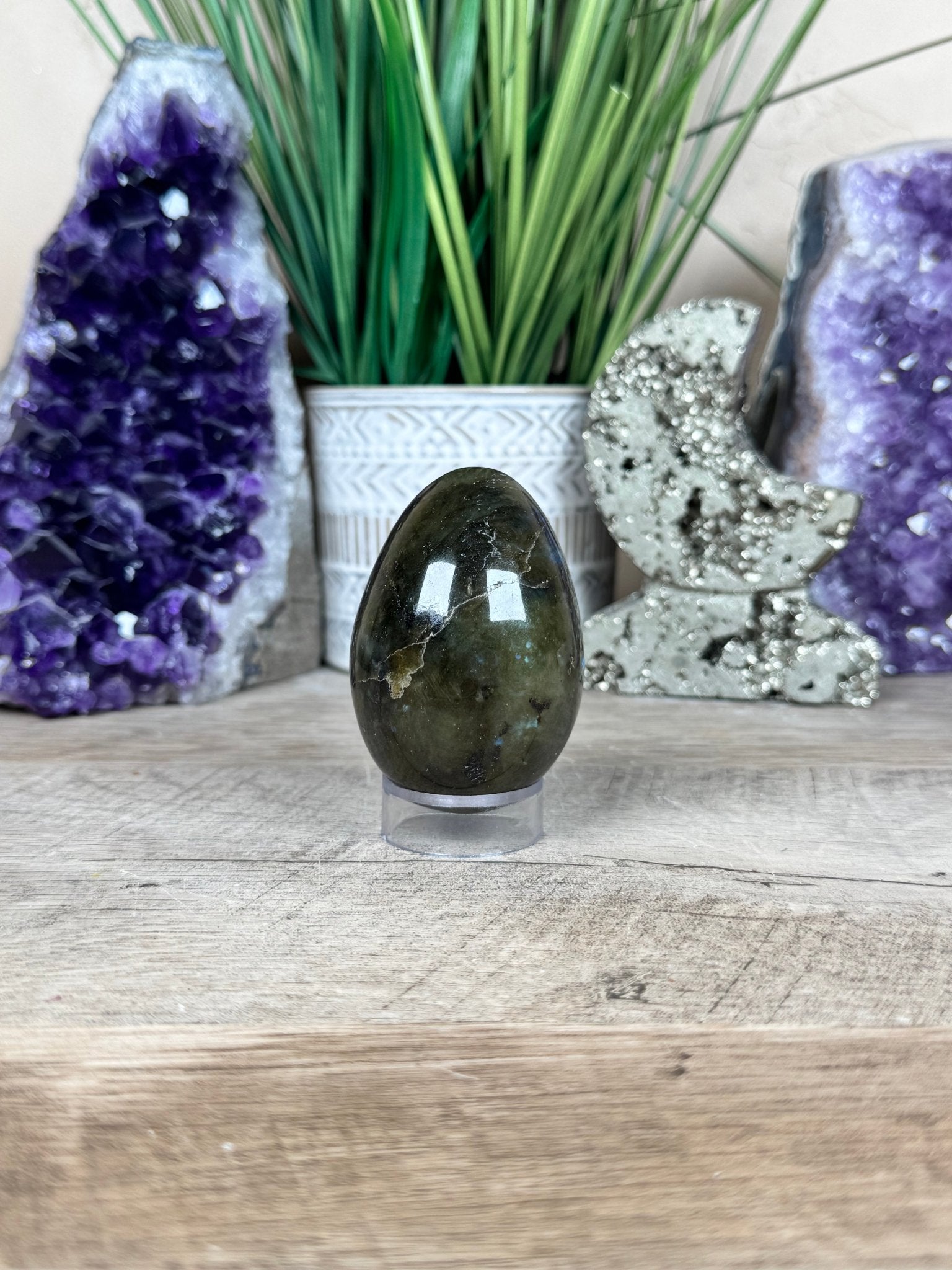 Labradorite Egg 2.6in - Purple Door Alchemy