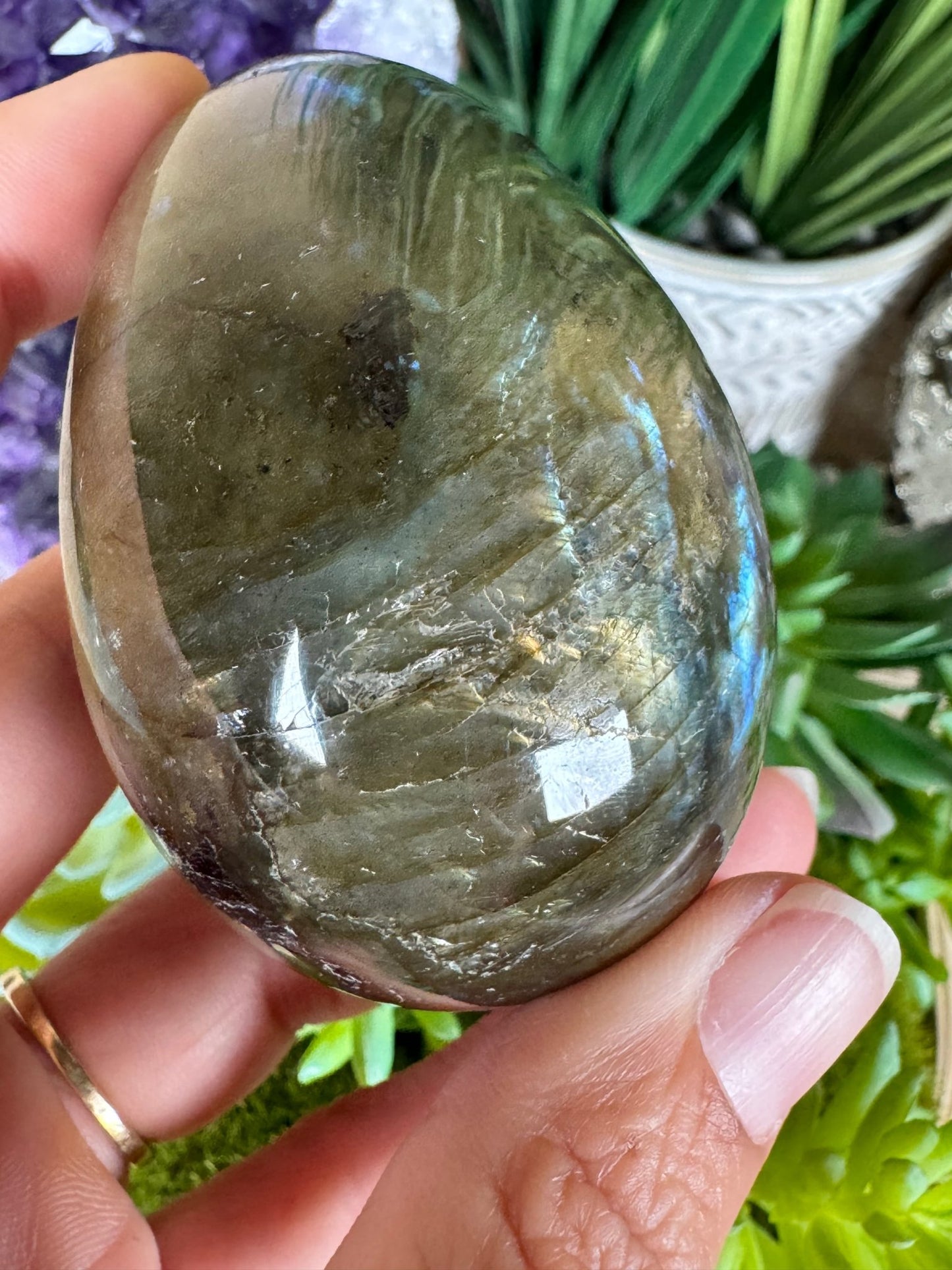 Labradorite Egg 2.6in - Purple Door Alchemy