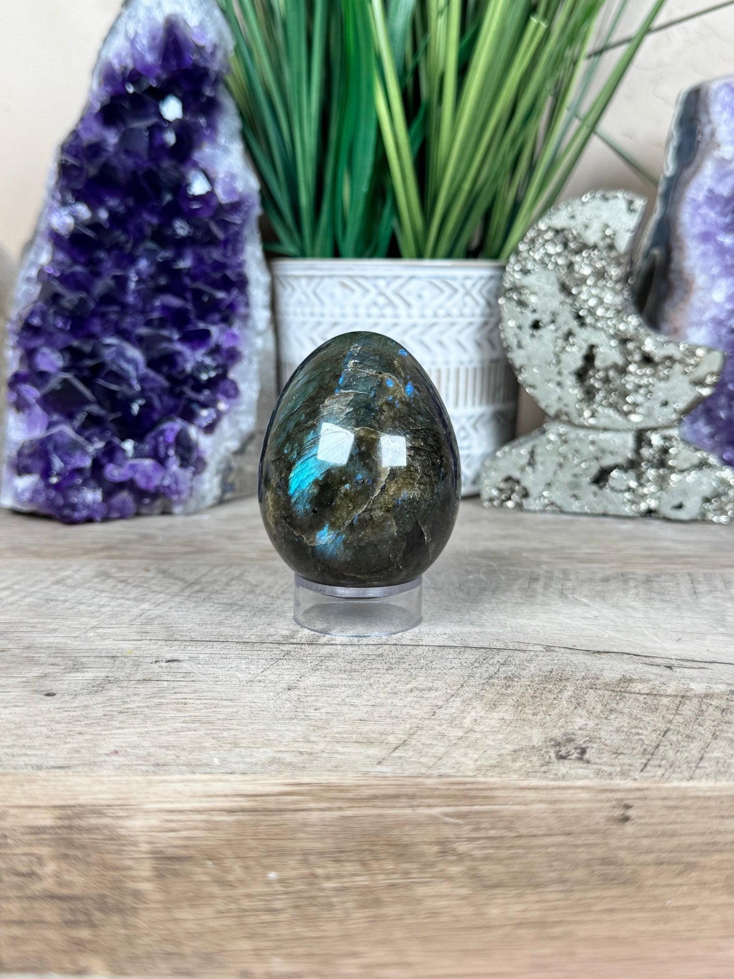 Labradorite Egg 2.6in - Purple Door Alchemy