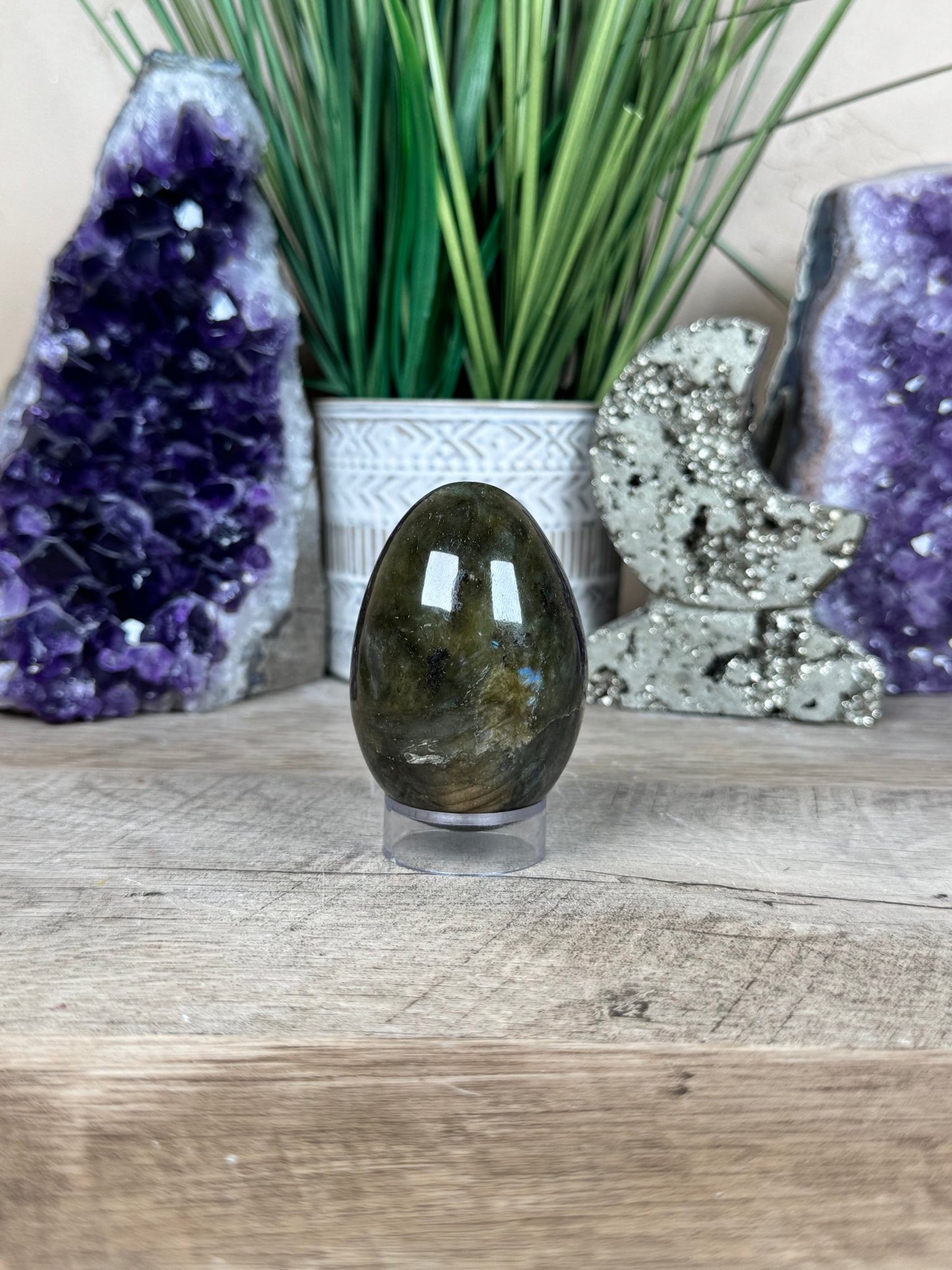 Labradorite Egg 2.6in - Purple Door Alchemy