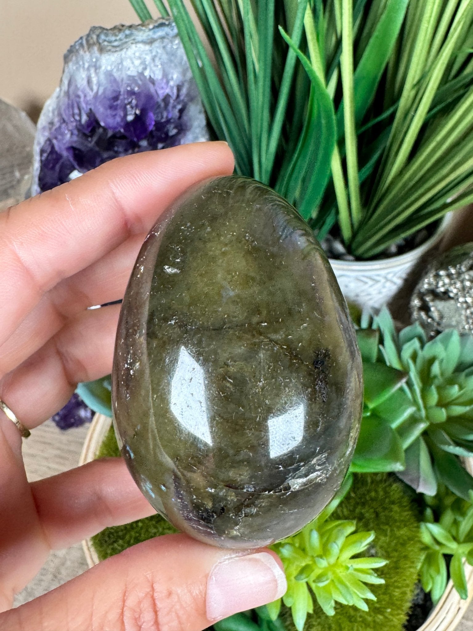 Labradorite Egg 2.6in - Purple Door Alchemy