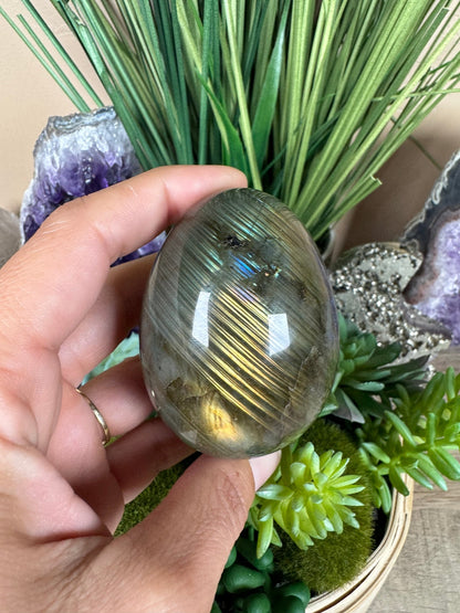 Labradorite Egg 2.6in - Purple Door Alchemy