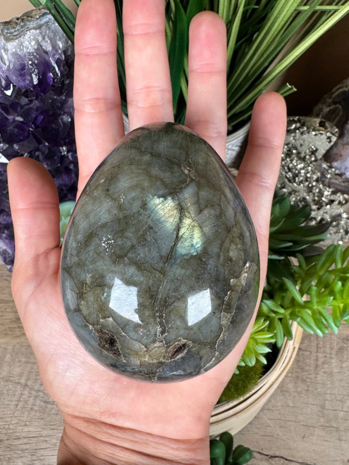 Labradorite Egg 3.2in - Purple Door Alchemy