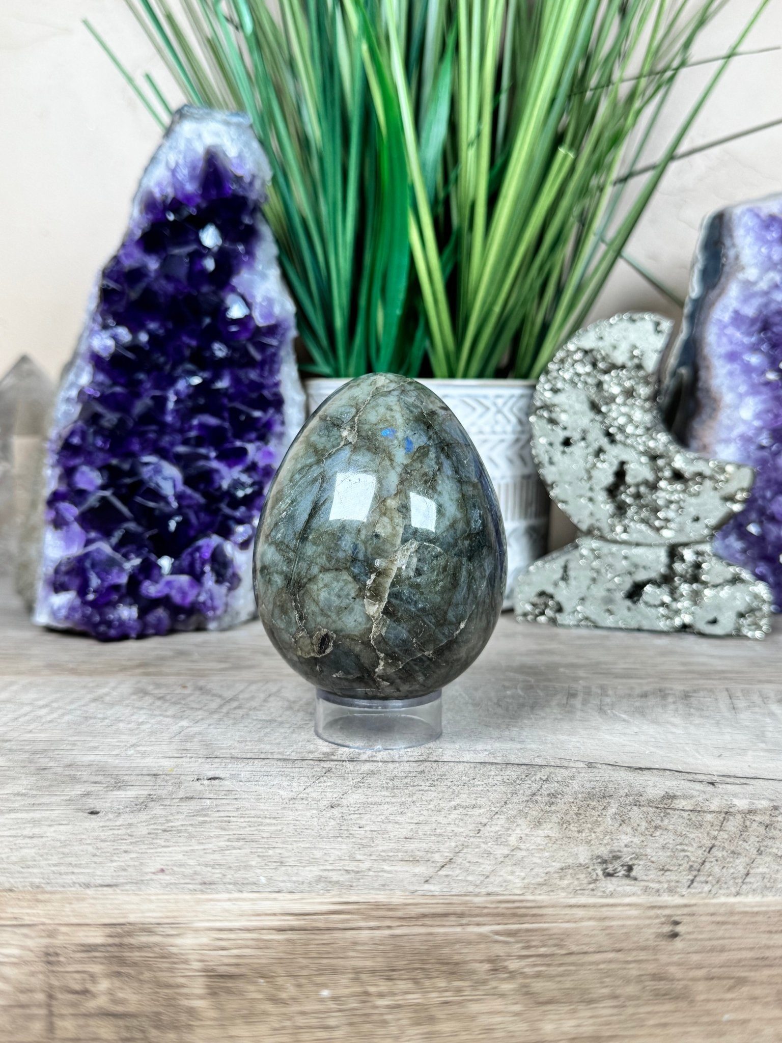 Labradorite Egg 3.2in - Purple Door Alchemy