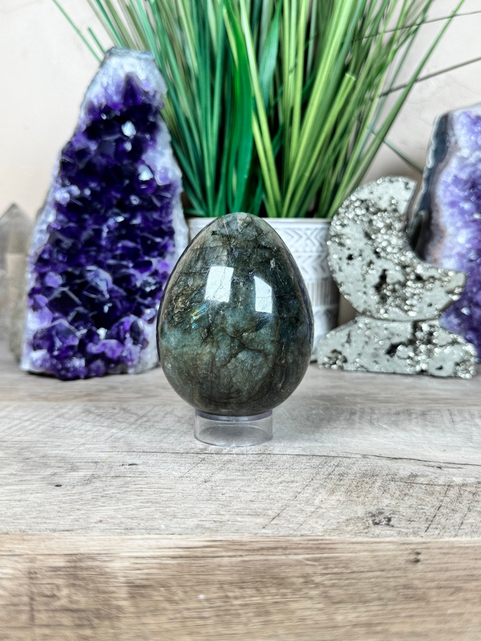 Labradorite Egg 3.2in - Purple Door Alchemy