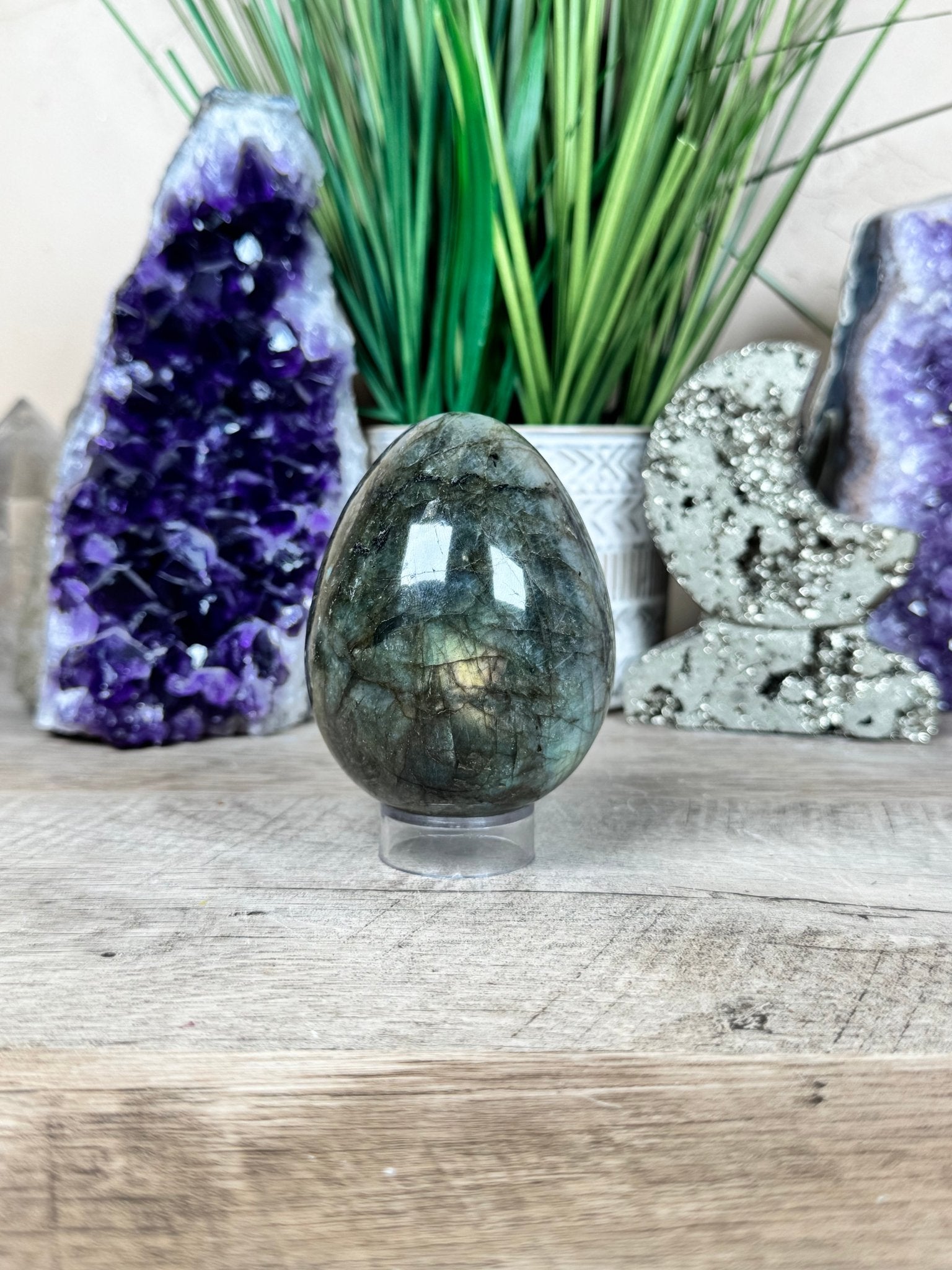 Labradorite Egg 3.2in - Purple Door Alchemy