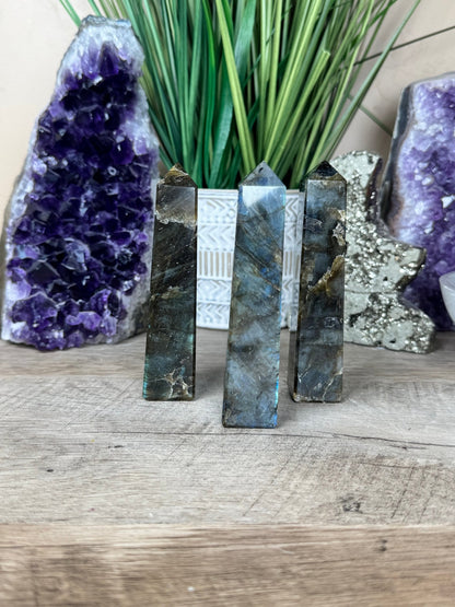Labradorite Obelisk - Purple Door Alchemy
