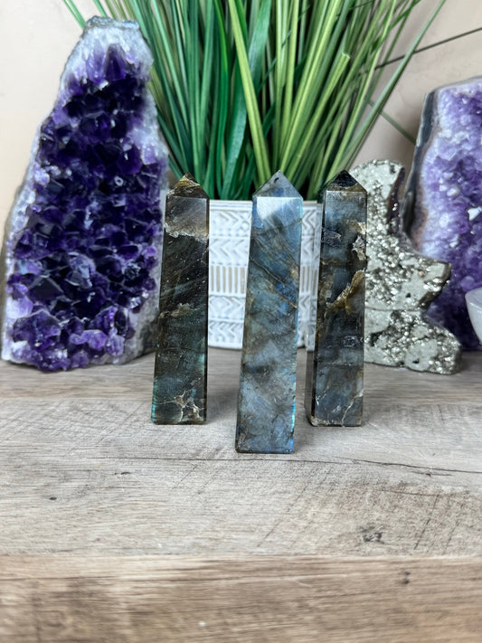 Labradorite Obelisk - Purple Door Alchemy