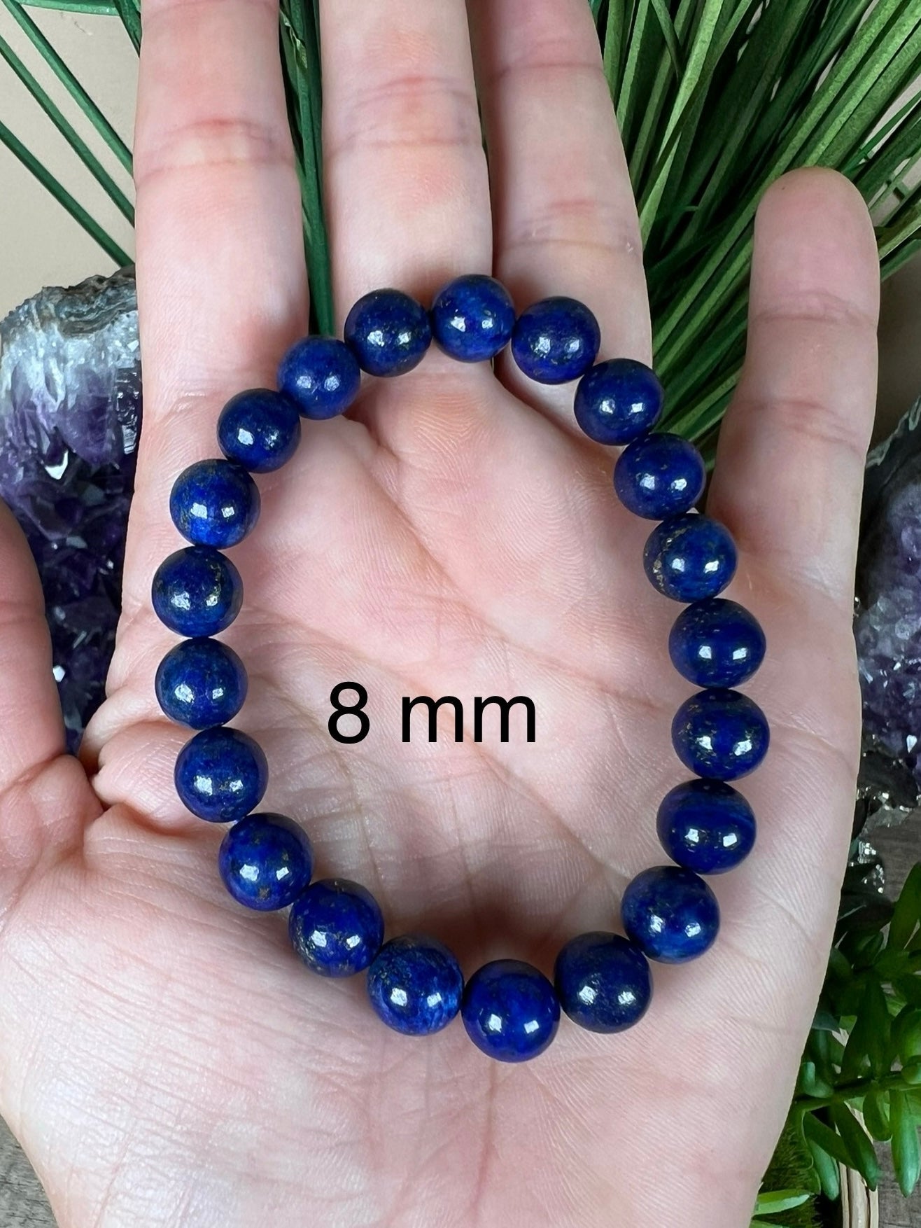 Lapis Lazuli Bracelet - Dark Blue - Purple Door Alchemy