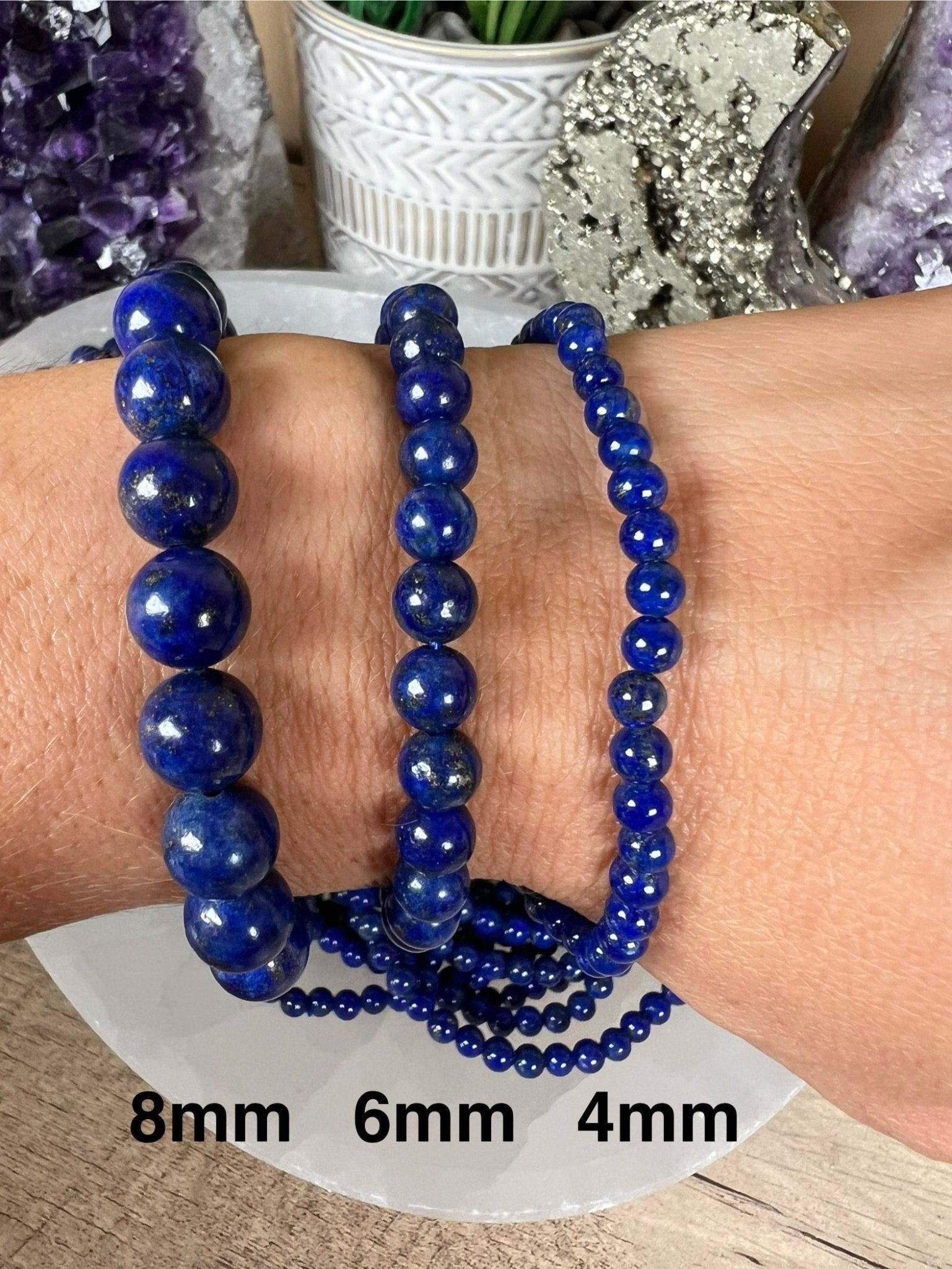 Lapis Lazuli Bracelet - Dark Blue - Purple Door Alchemy