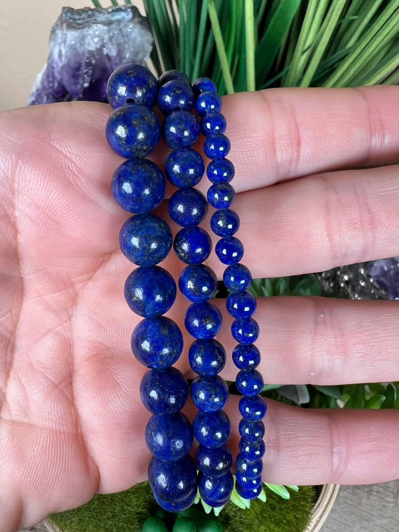 Lapis Lazuli Bracelet - Dark Blue - Purple Door Alchemy