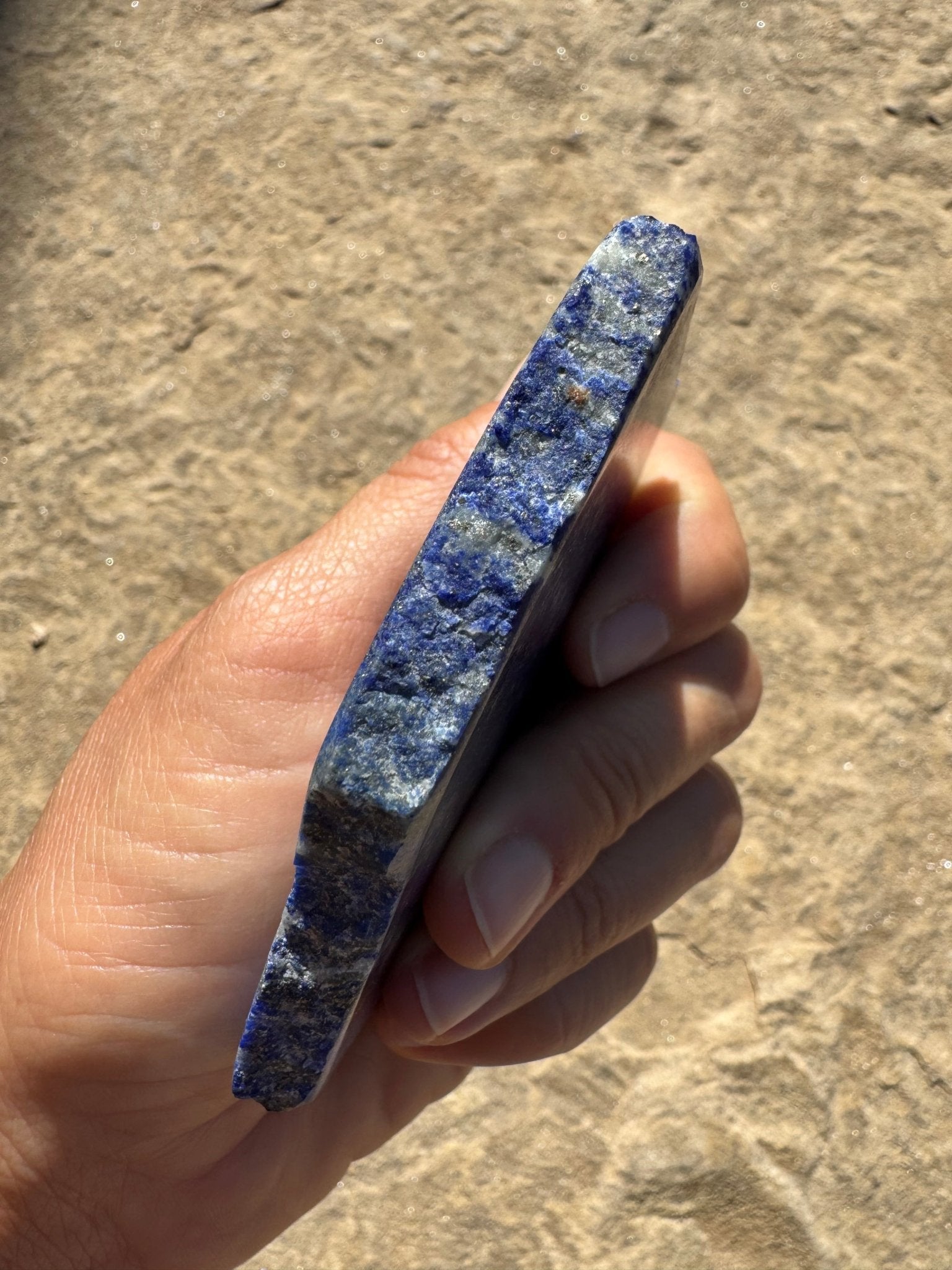 Lapis Lazuli Slab 116g - Purple Door Alchemy