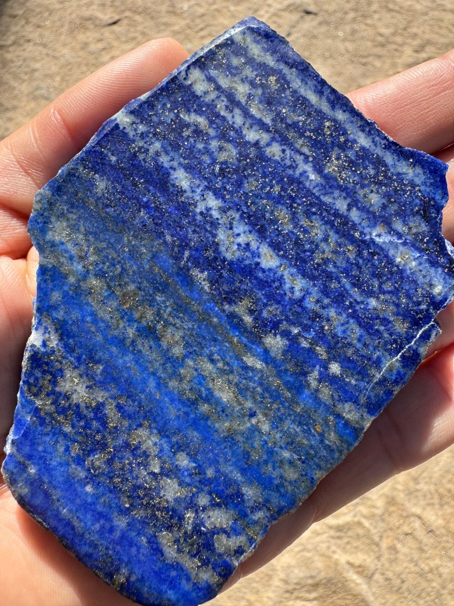 Lapis Lazuli Slab 116g - Purple Door Alchemy