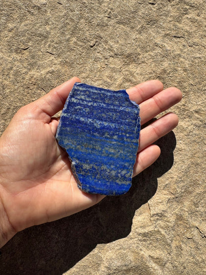 Lapis Lazuli Slab 116g - Purple Door Alchemy