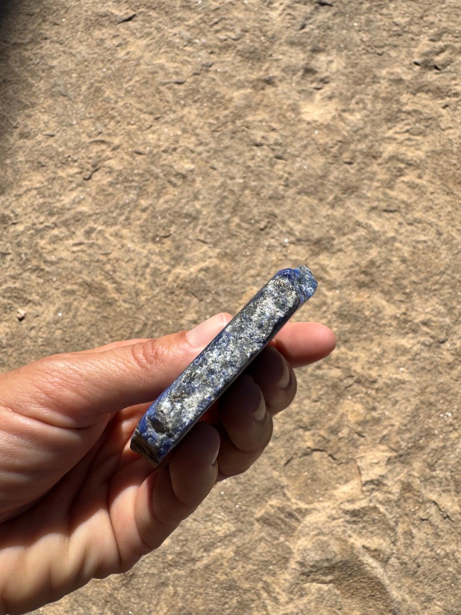 Lapis Lazuli Slab 116g - Purple Door Alchemy