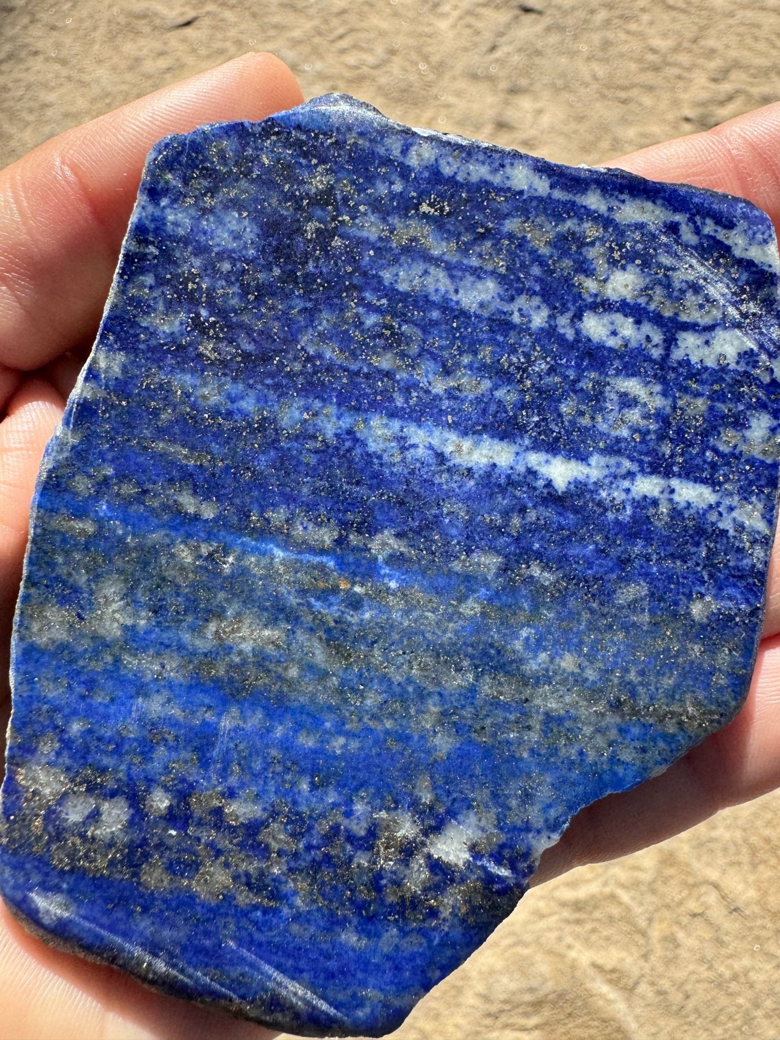Lapis Lazuli Slab 116g - Purple Door Alchemy