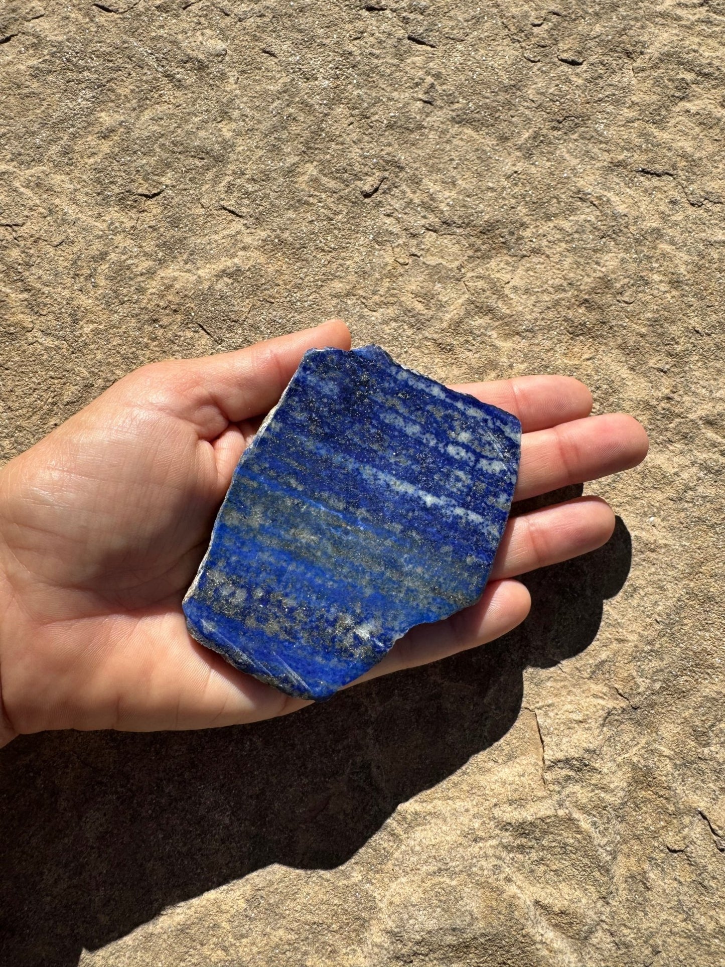 Lapis Lazuli Slab 116g - Purple Door Alchemy