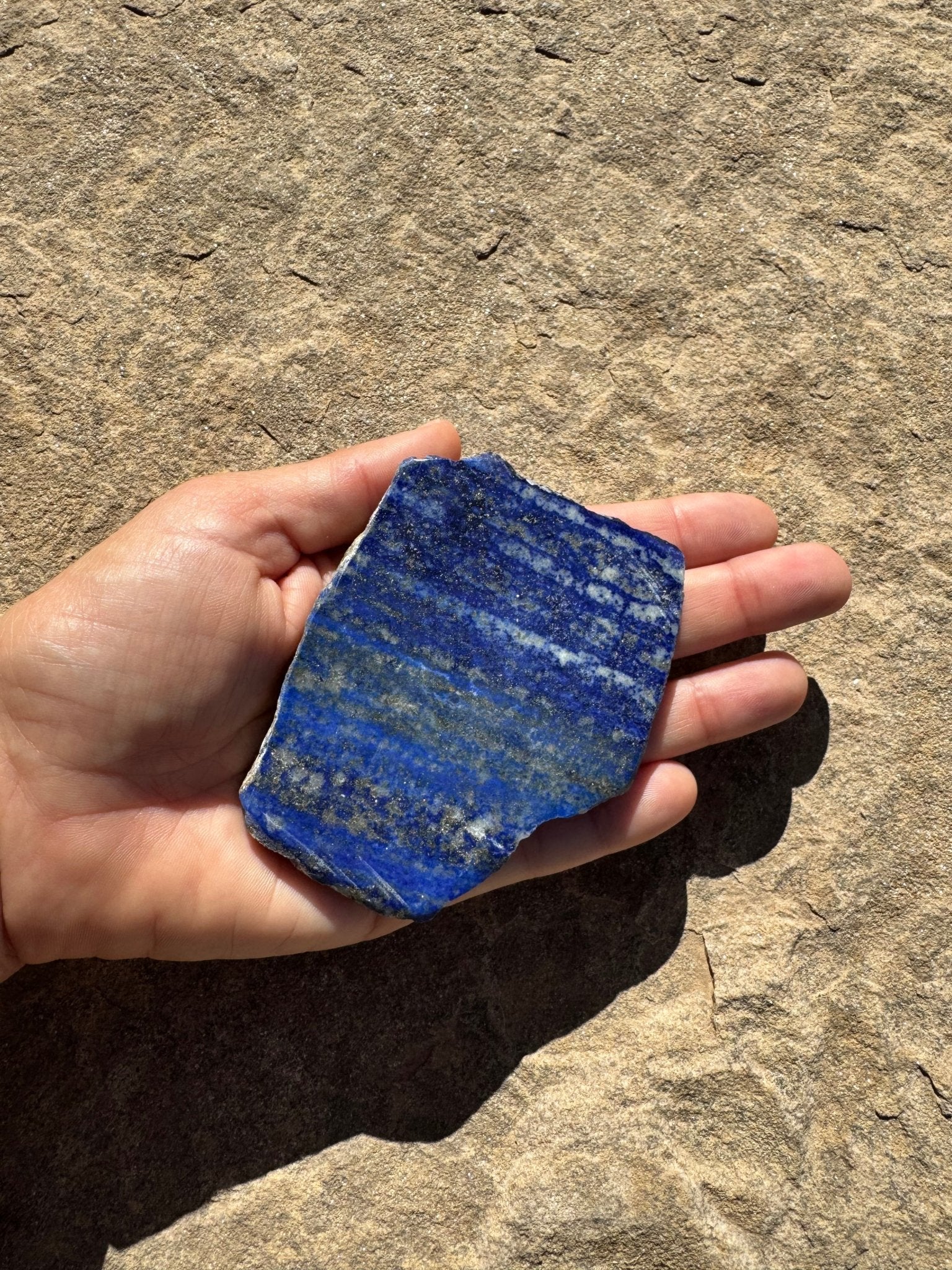 Lapis Lazuli Slab 116g - Purple Door Alchemy