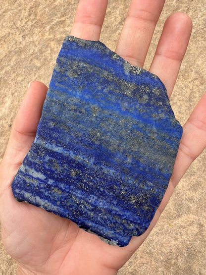 Lapis Lazuli Slab 126g - Purple Door Alchemy