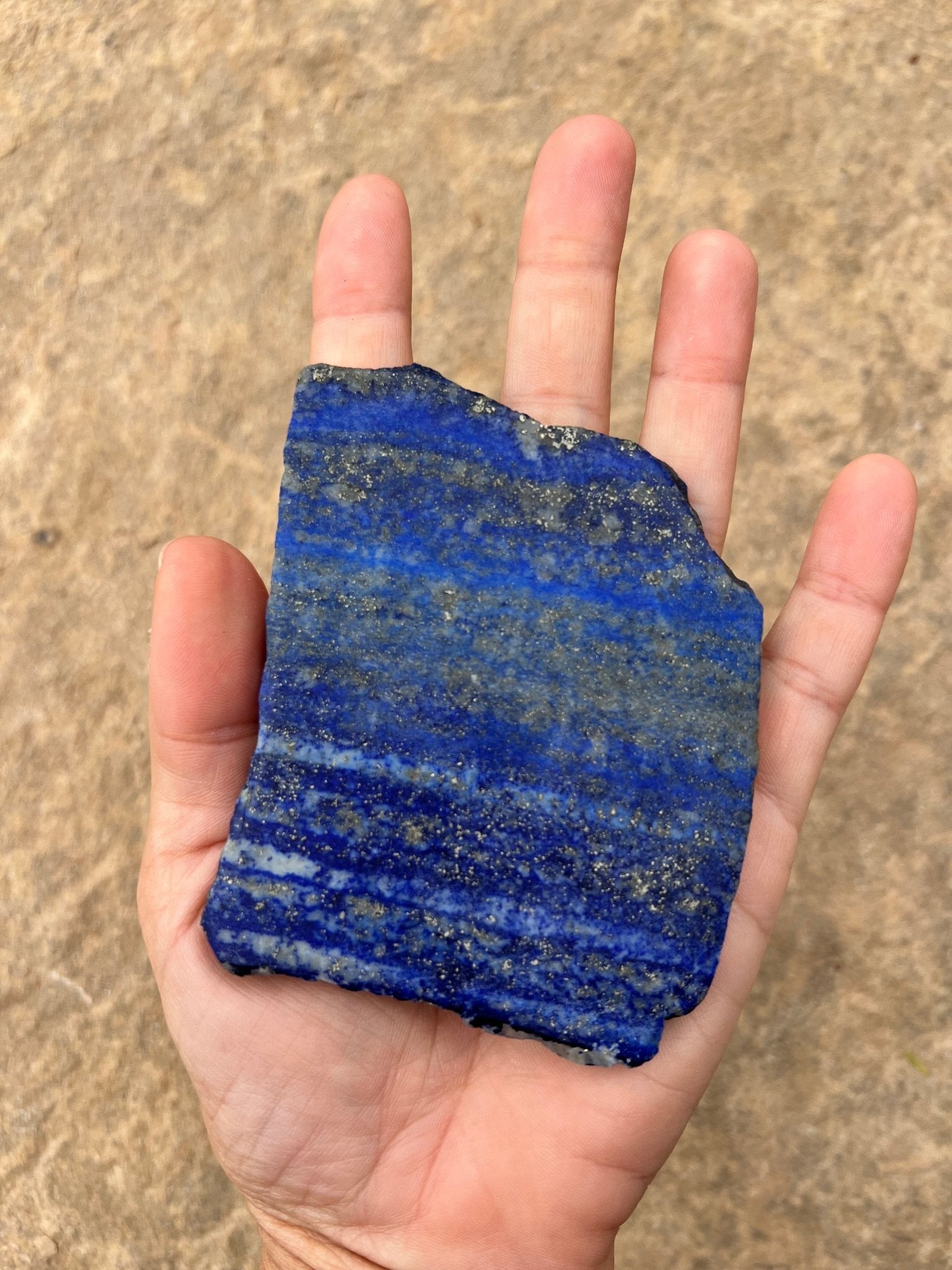 Lapis Lazuli Slab 126g - Purple Door Alchemy